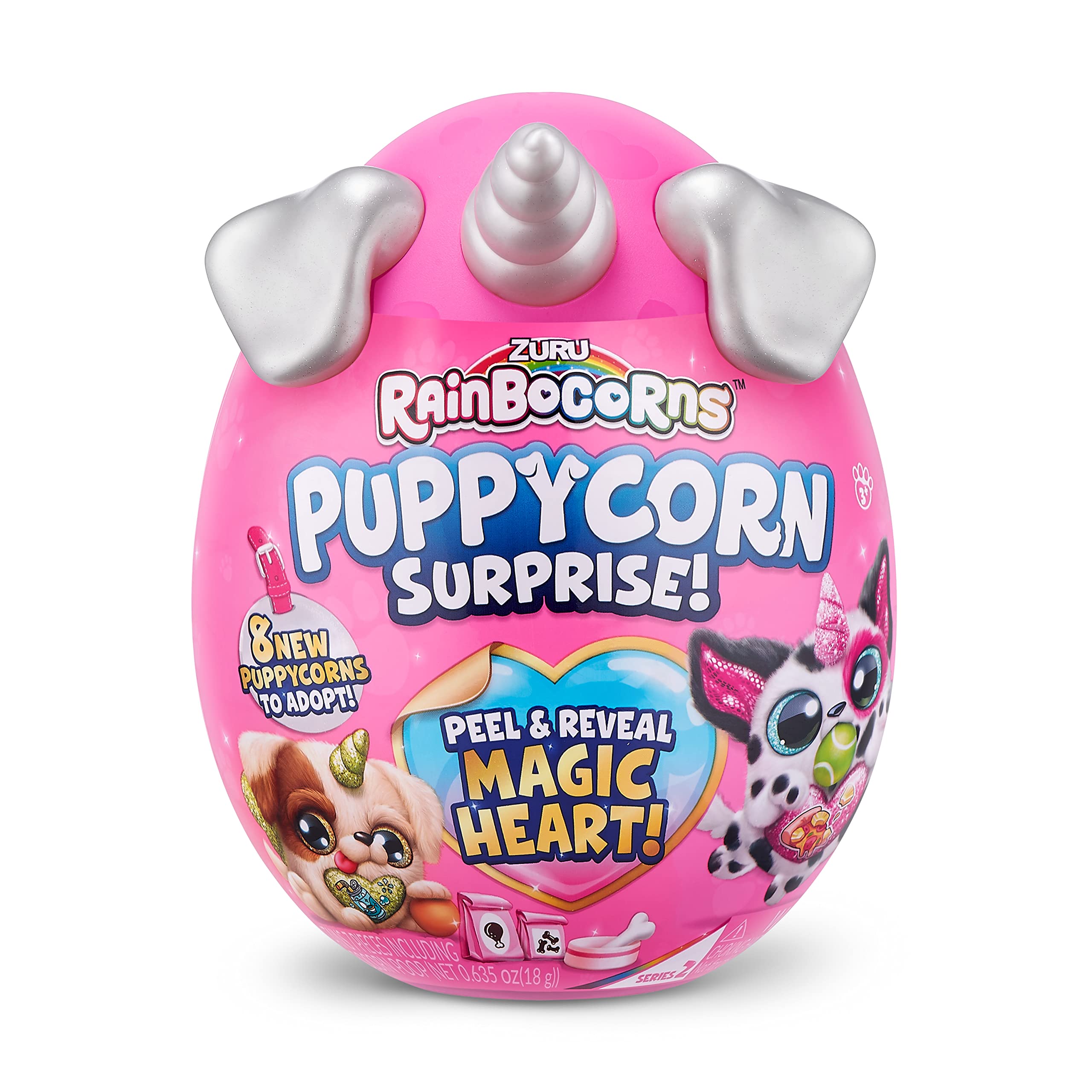 Rainbocorns Sparkle Heart Puppycorn Schnauzer peluche sorpresa
