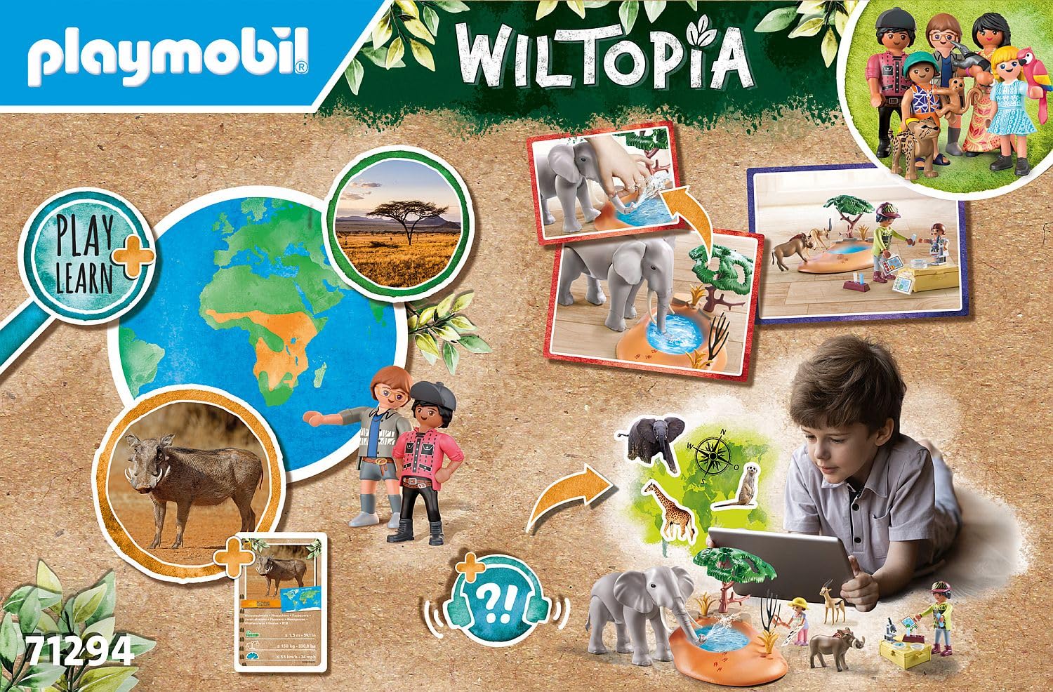 Playmobil Wiltopia 71294 Gita Oasi playset 35 pezzi elefante
