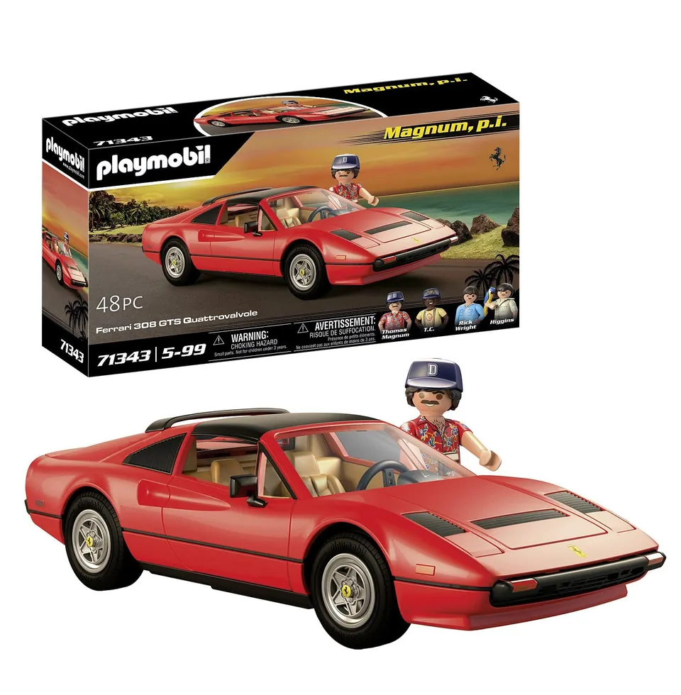 PLAYMOBIL 71343 Ferrari 308 GTS Magnum P.I. macchinina rossa