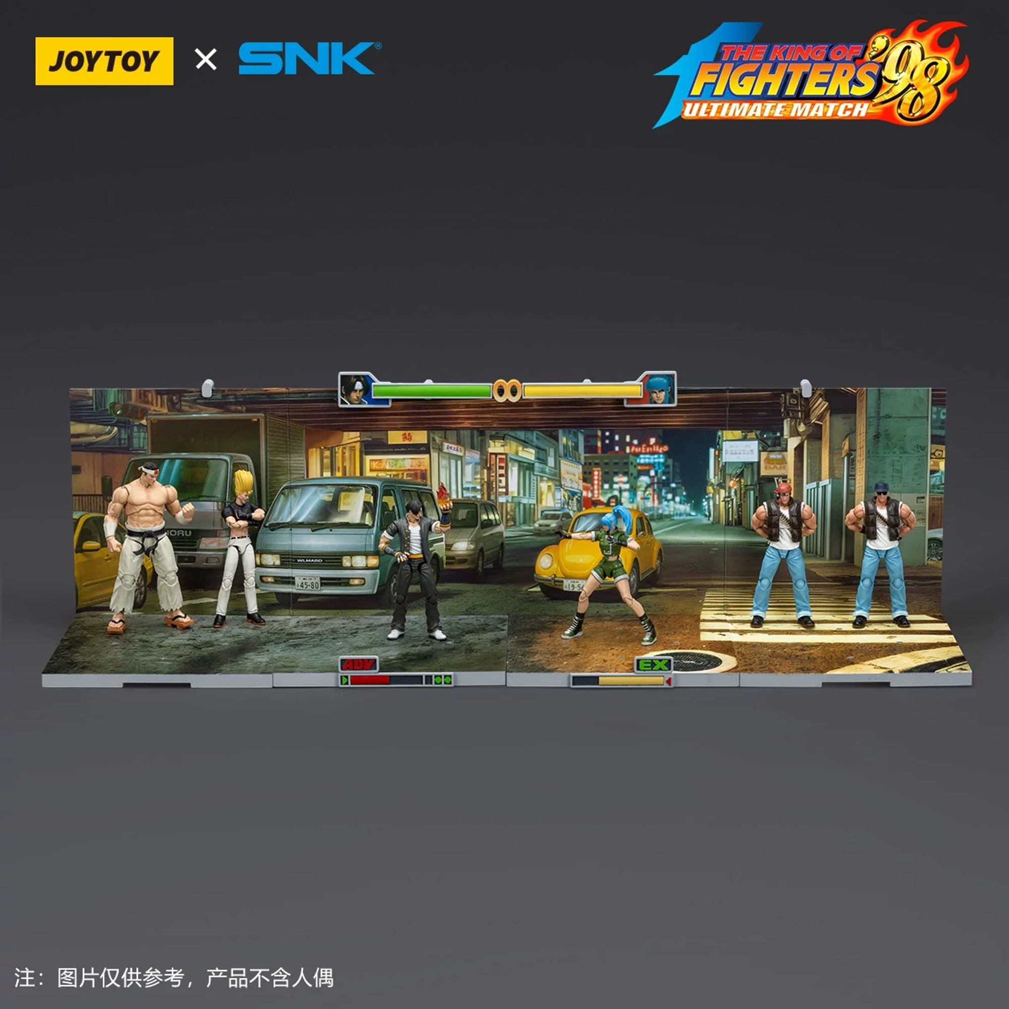 JoyToy SNK KOF 98UM Stage Base J base espositiva 1/18 Japan Street