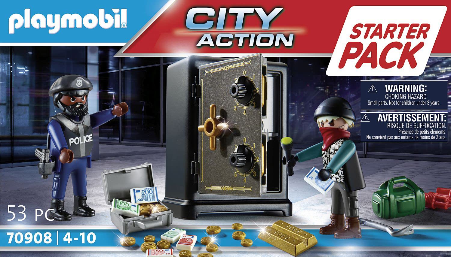Playmobil 70908 Starter Pack Ladro Cassaforte 53 pezzi