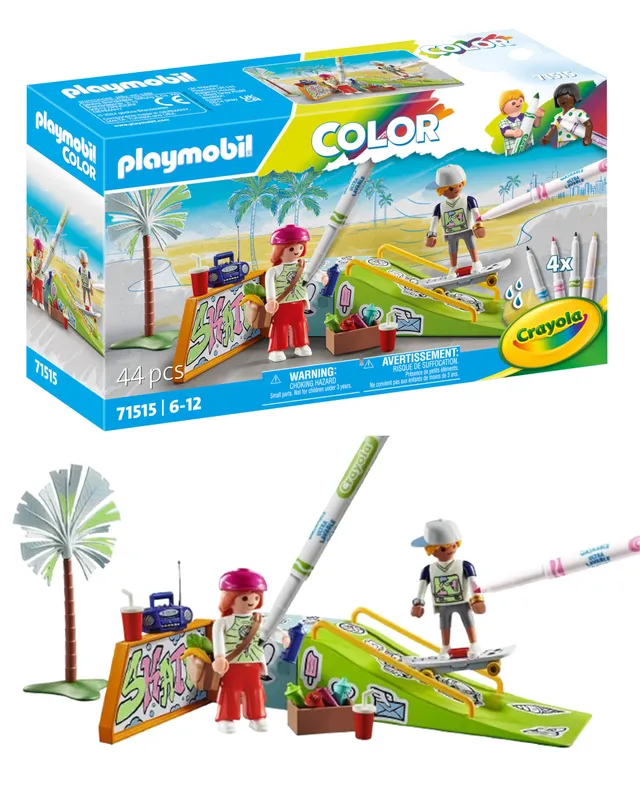 Playmobil Color 71515 skatepark da colorare con pennarelli 6 anni