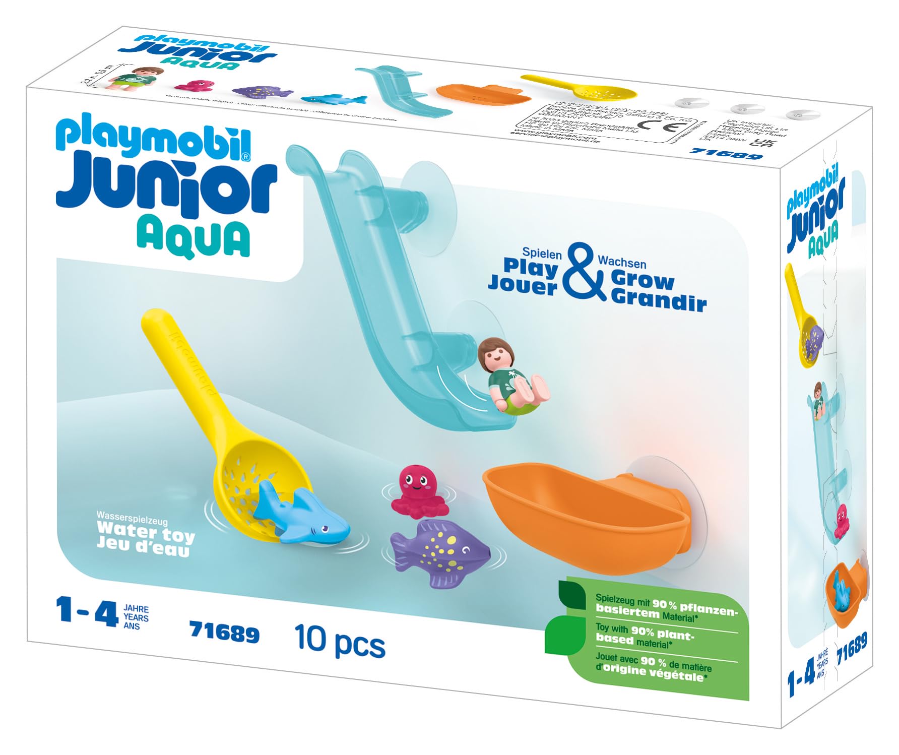 Playmobil Junior Aqua 71689 scivolo acqua animali marini 10 pezzi
