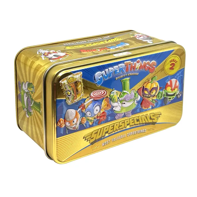 Superthings Serie 2 scatola latta Gold personaggi Professor K