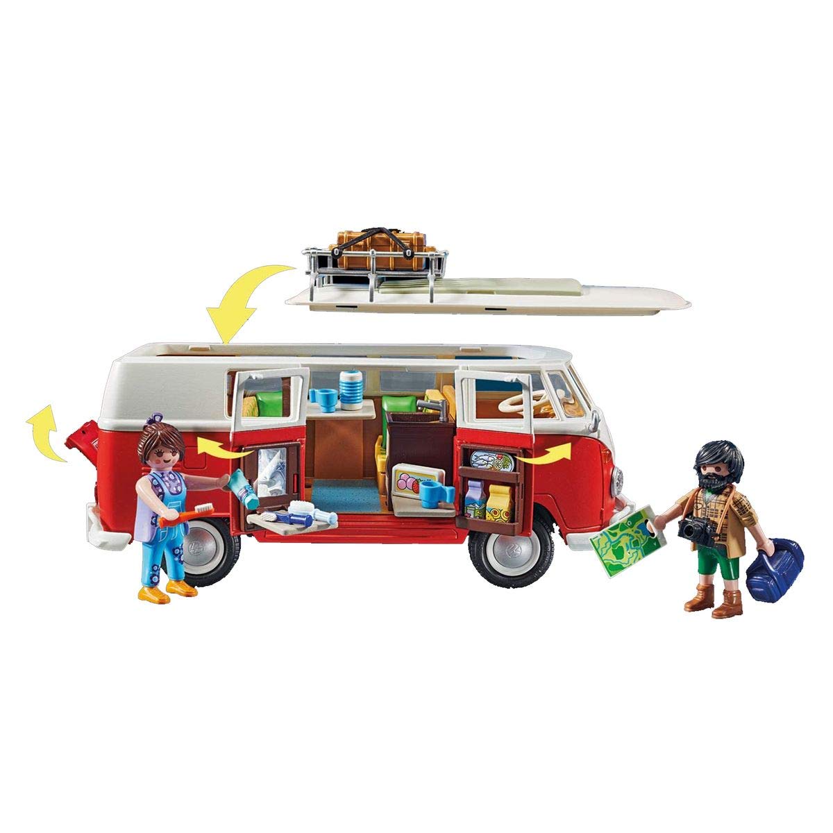 PLAYMOBIL Volkswagen 70176 Bulli T1 bus campeggio rosso