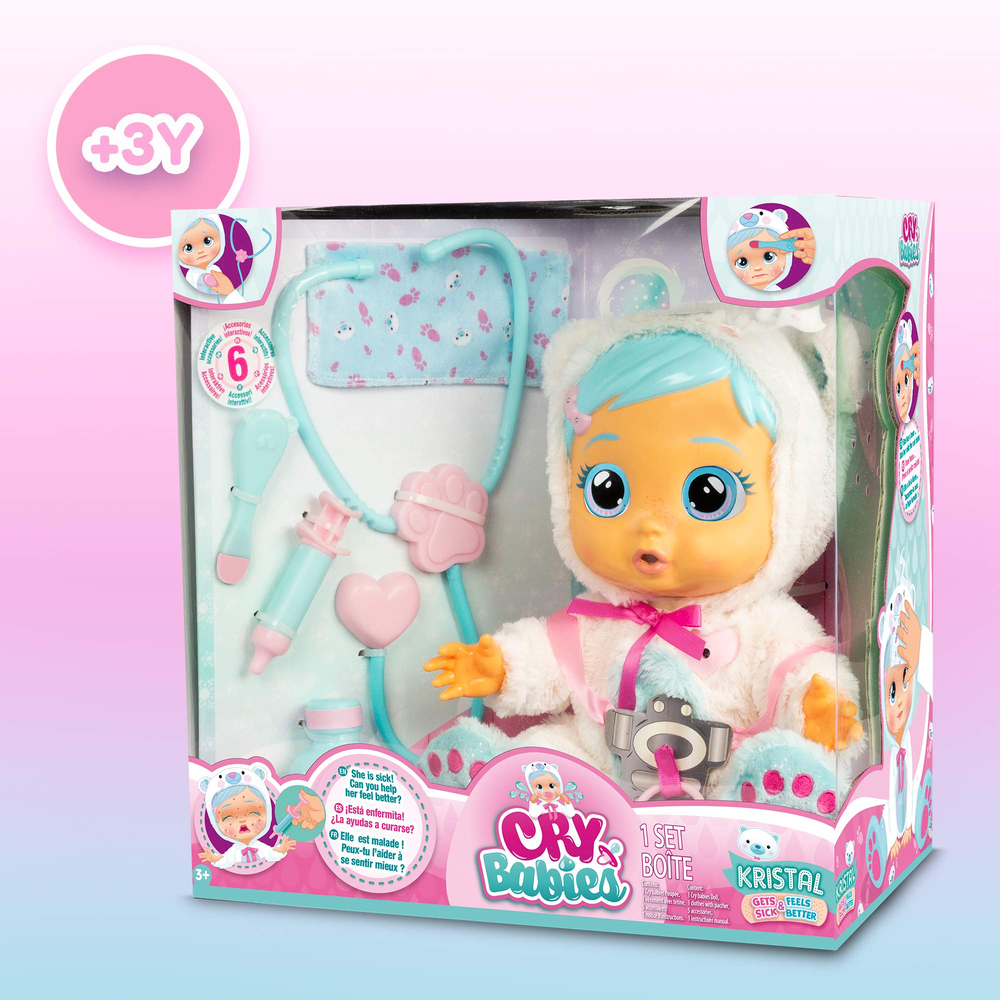 Cry Babies Magic Tears Kristal Malatina bambola interattiva