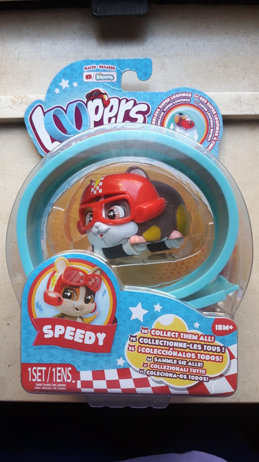 IMC Toys Loopers Hammies Speedy Criceto Interattivo Pista 3 Anni