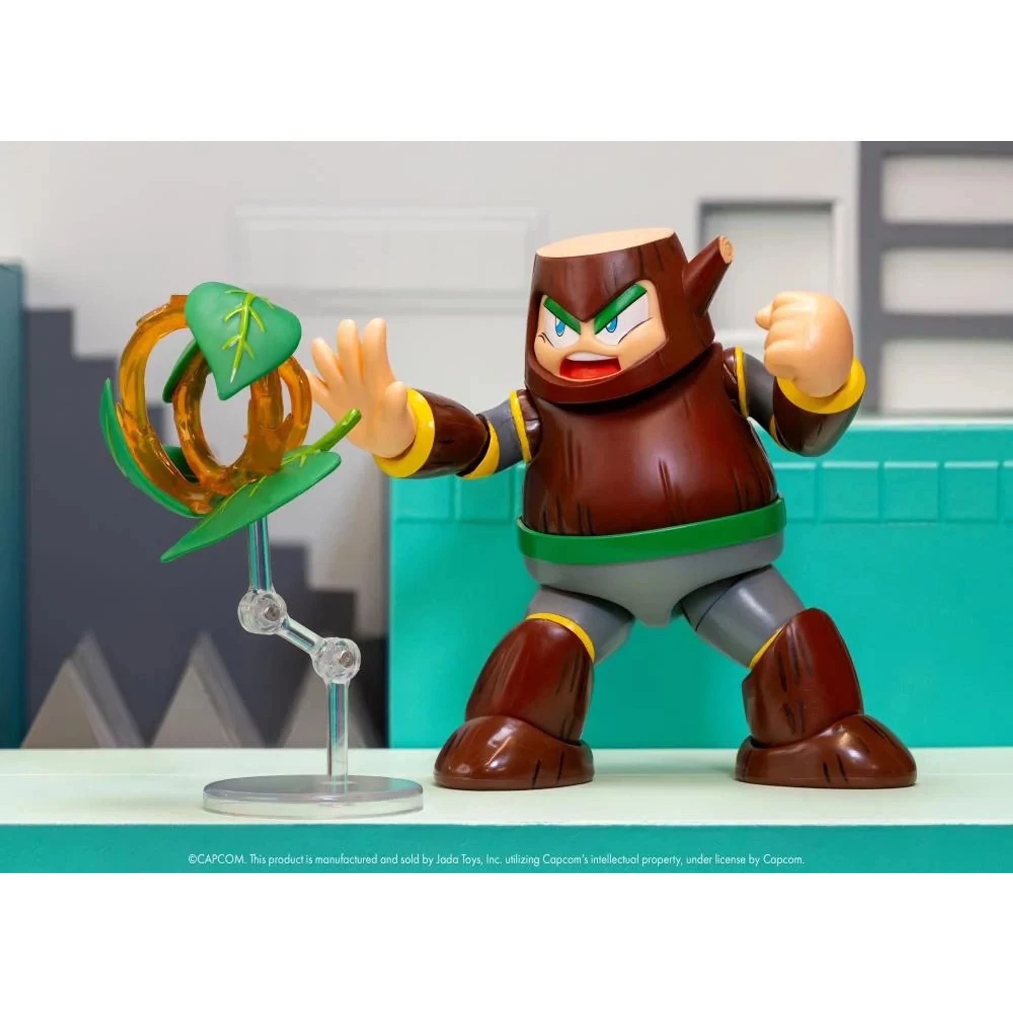 Jada Toys Mega Man Wood Man action figure scala 1/12