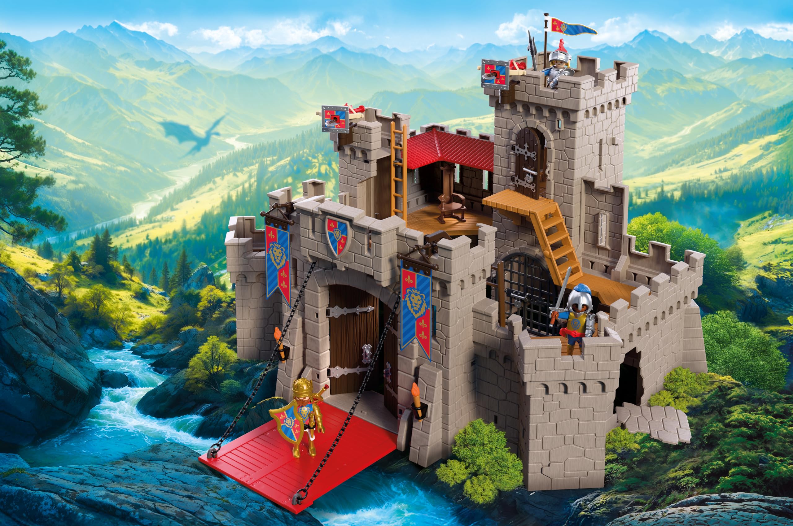 Playmobil Knights 72112 Grande Castello Cavalieri Leone 4+ anni