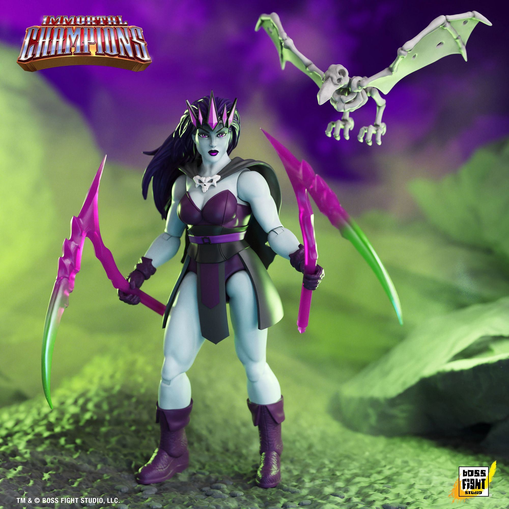 Boss Fight Immortal Champions Fell Necromancer action figure