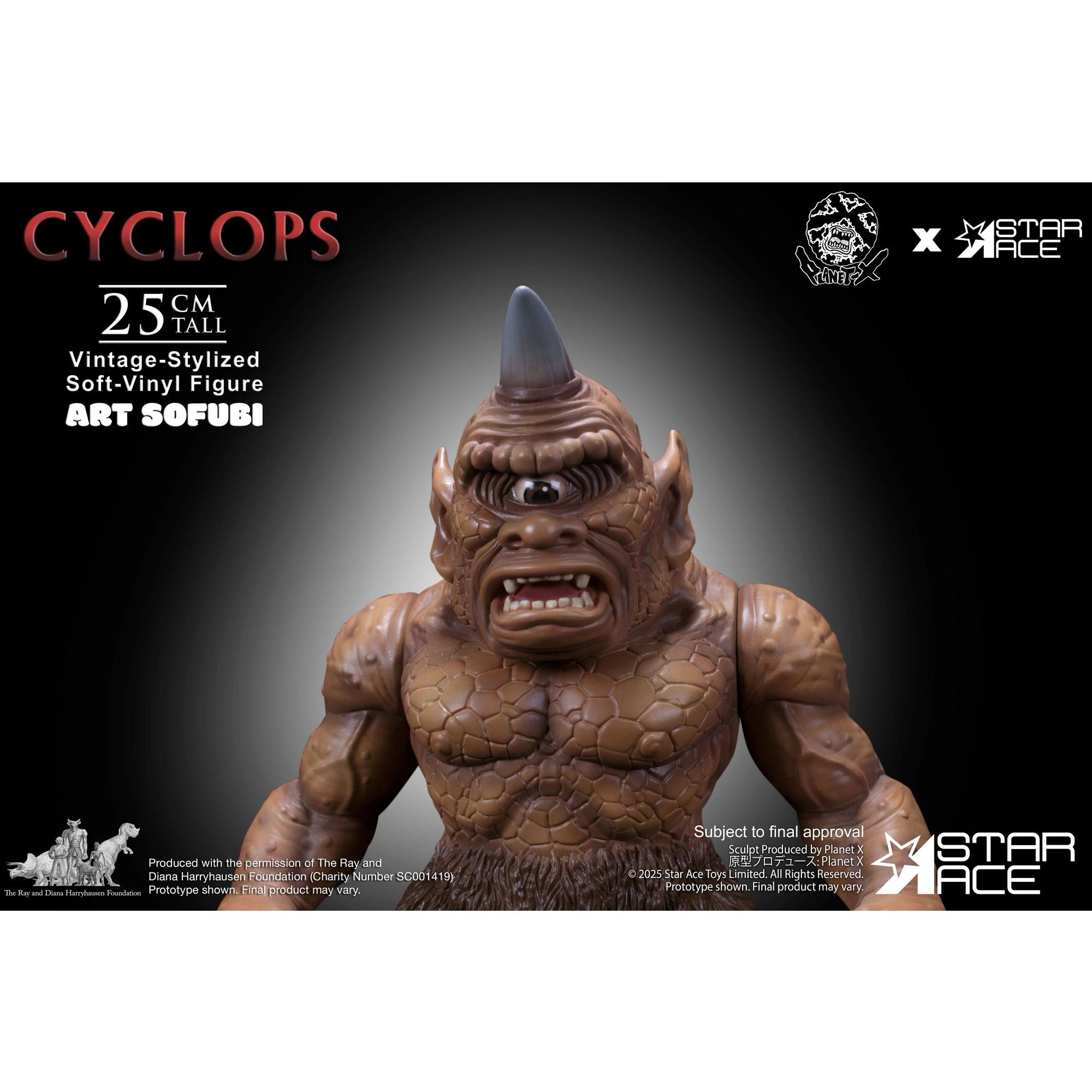 Star Ace Vintage Cyclops statua vinile Harryhausen