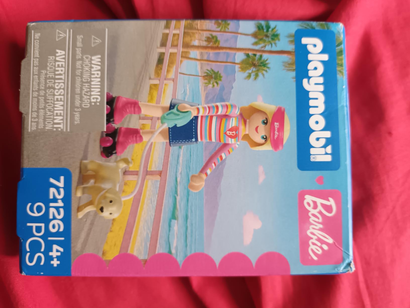 Playmobil Barbie 72126 playset pattini Malibu con Taffy