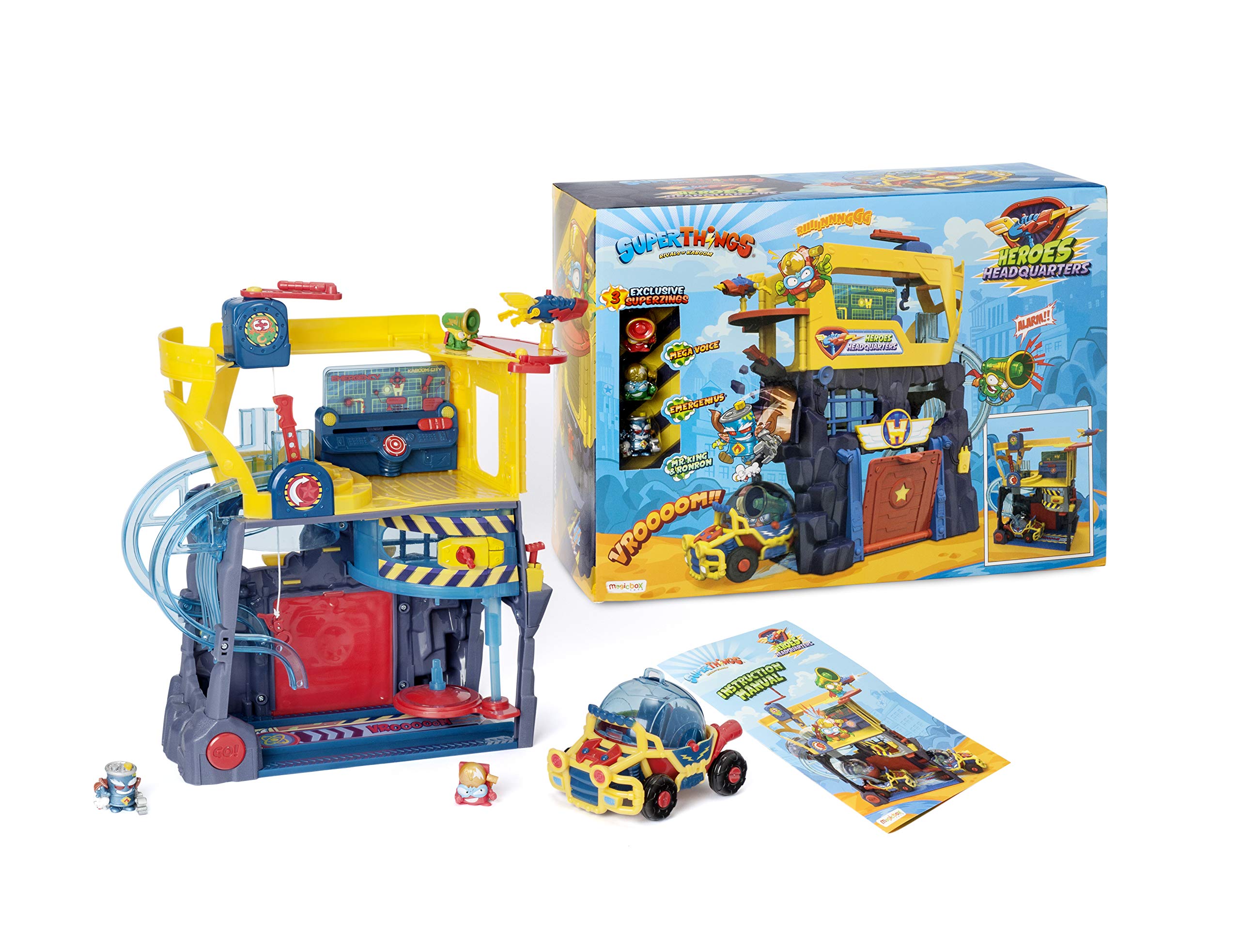 Superthings Heroes Headquarters quartier generale + veicolo
