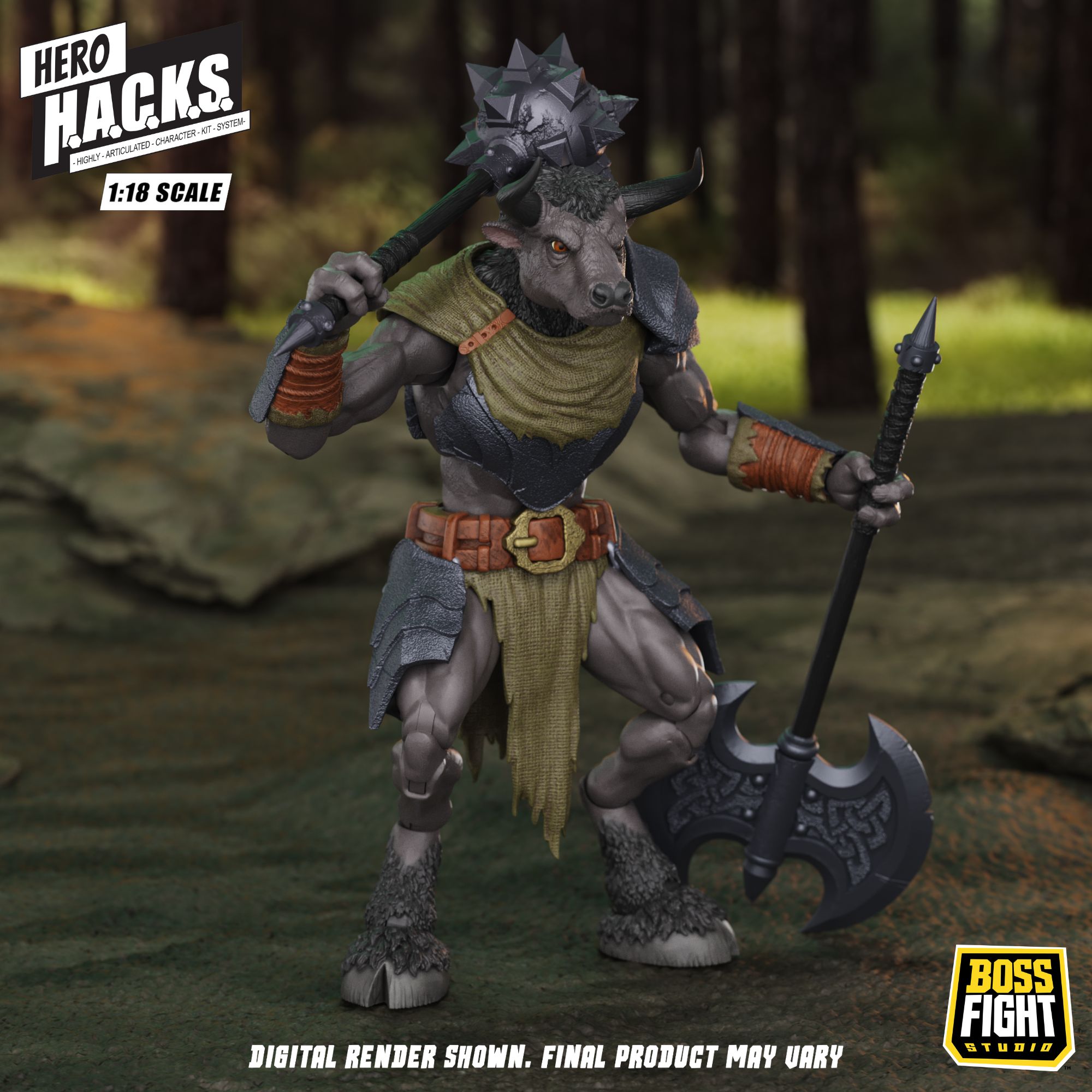 Boss Fight Studio Hero Hacks Minos Auroxos action figure