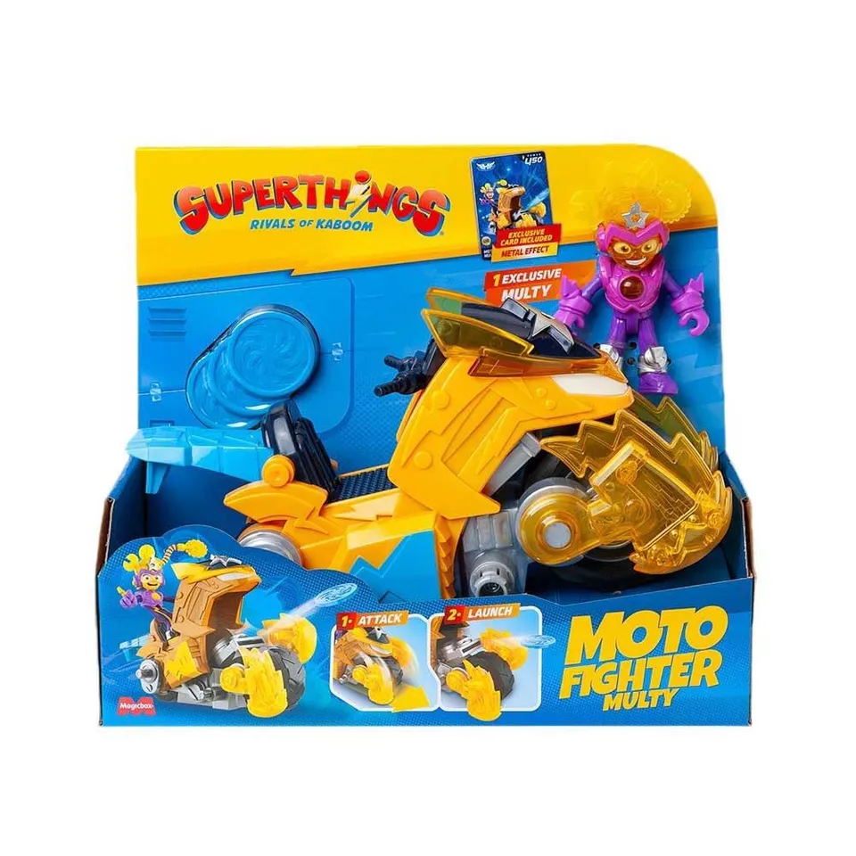 Superthings Guardians of Kazoom Moto Fighter Multy veicolo con figure