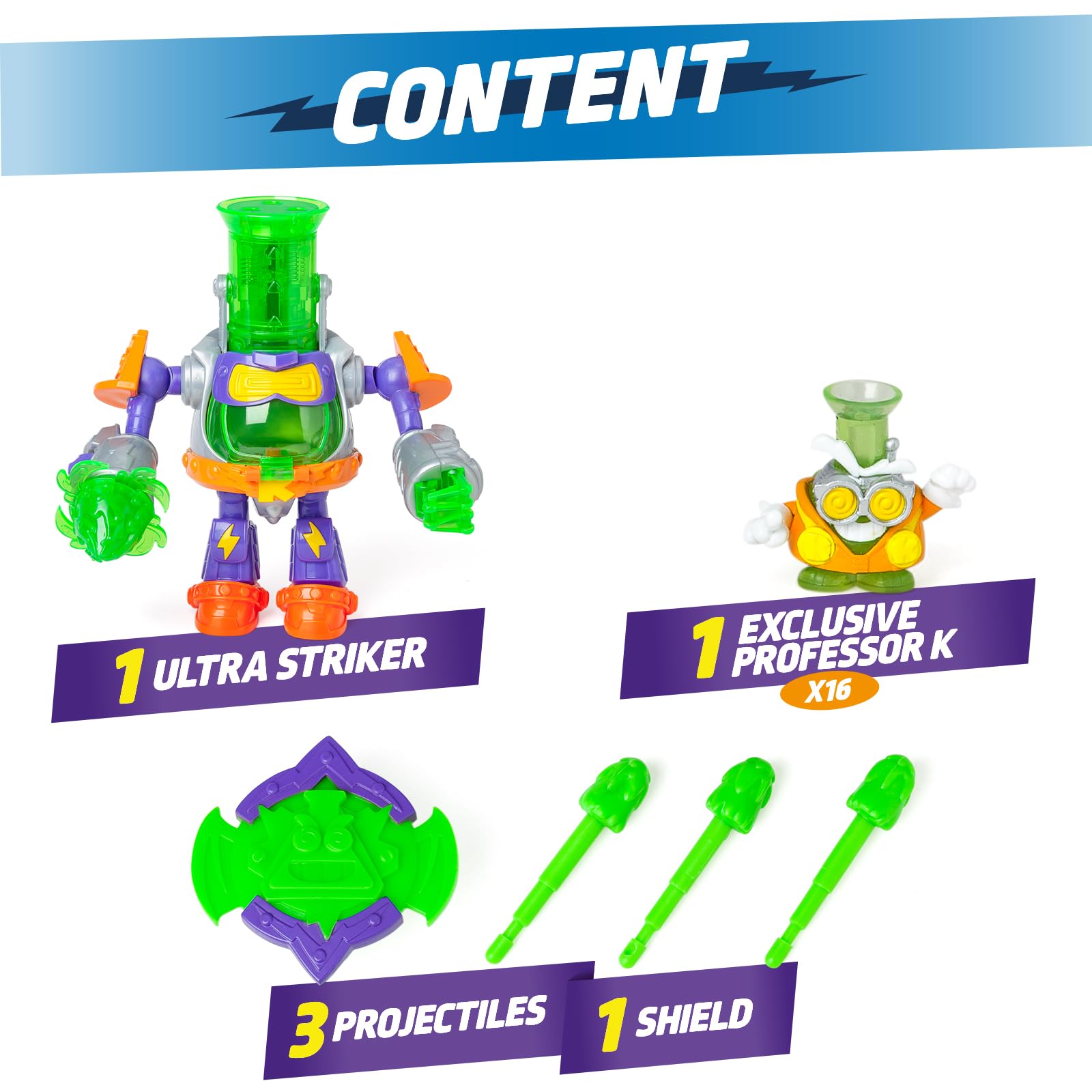 Superthings Guardians of Kazoom robot Ultra Striker Professor K