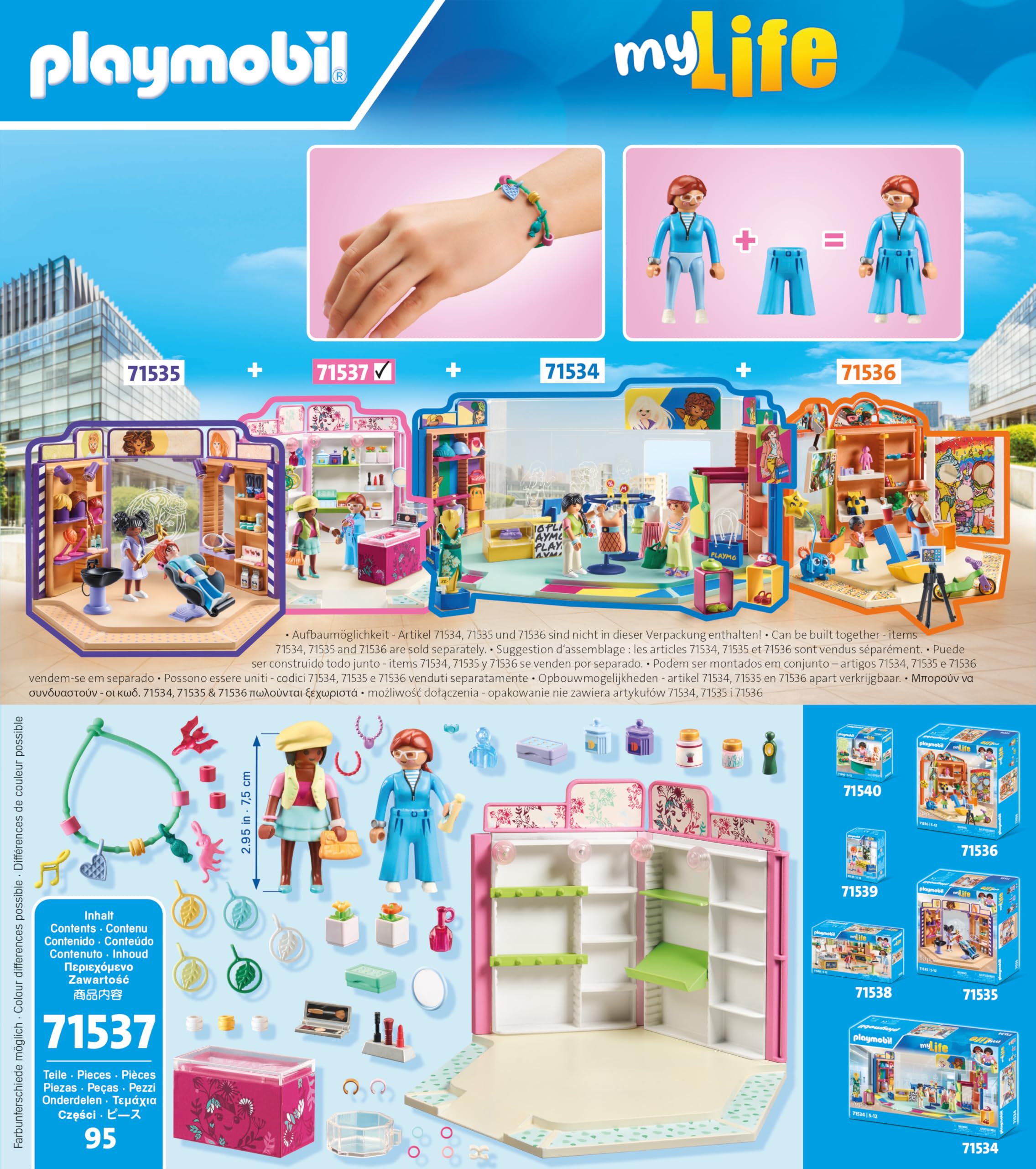 PLAYMOBIL myLife 71537 Negozio Accessori Playset 95 Pezzi