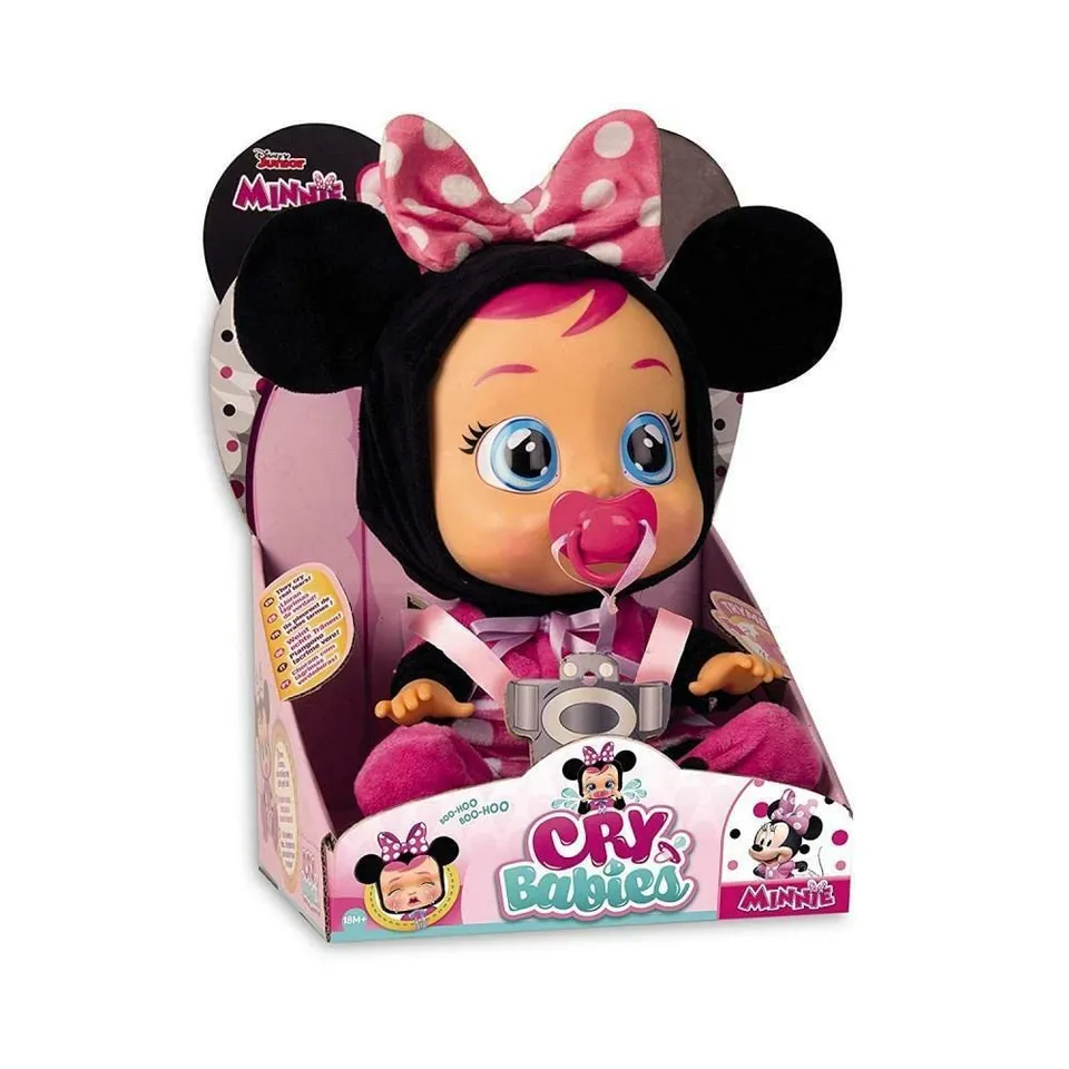 IMC Toys Cry Babies Minnie Bambola Interattiva Pigiama Lacrime Vere