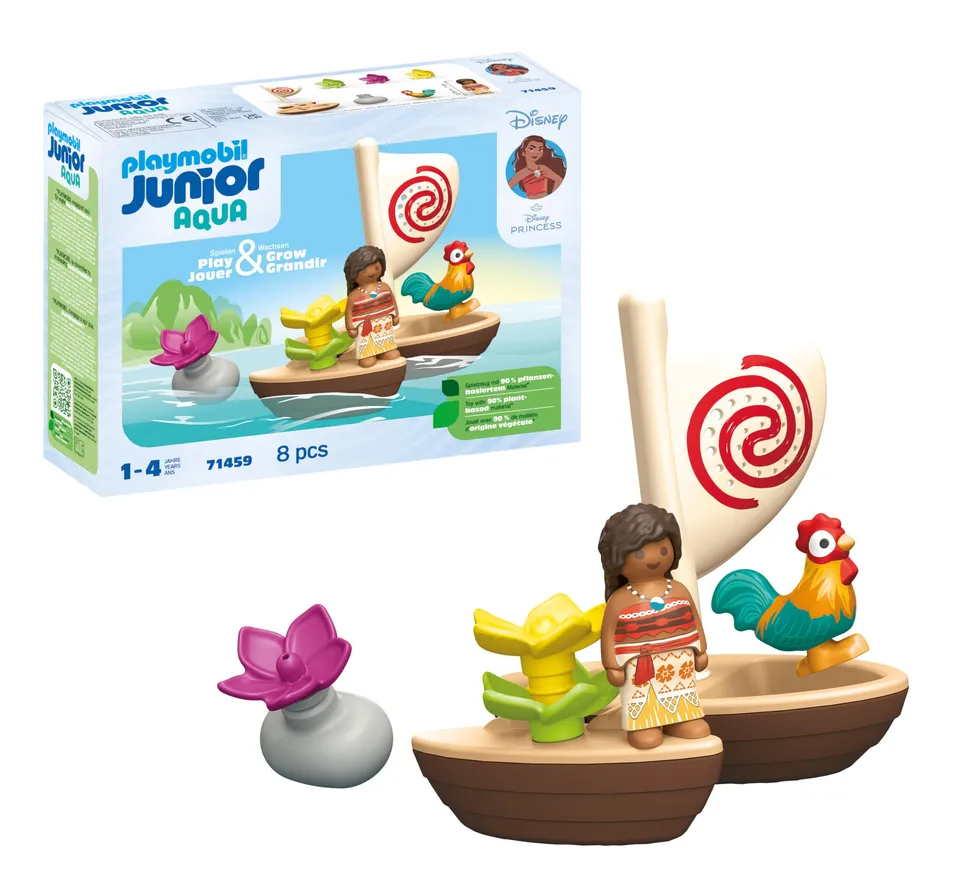 PLAYMOBIL Junior Disney 71459 barca Vaiana catamarano bagnetto