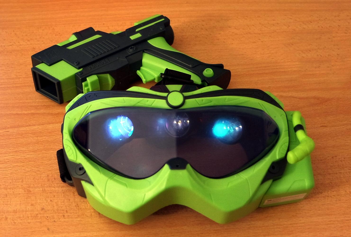 Playfun Alien Vision gioco interattivo maschera 3D pistola laser