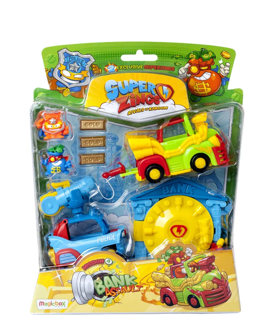 SuperThings Serie 5 Mission Bank Assault blister banca 2 figure