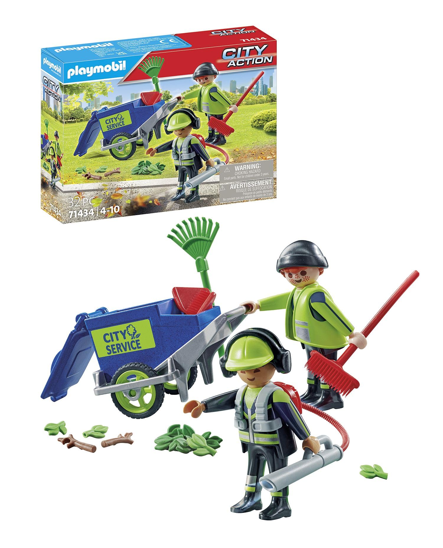 Playmobil City Action 71434 Squadra di Pulizia 32 Pezzi
