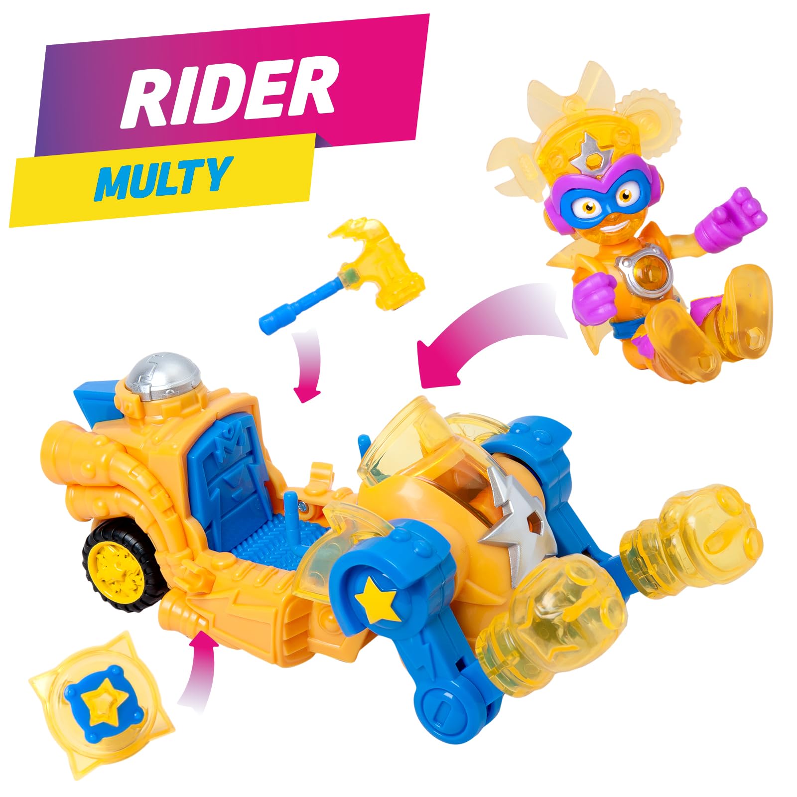 Superthings Guardians of Kazoom veicolo Kid Multy con pistola
