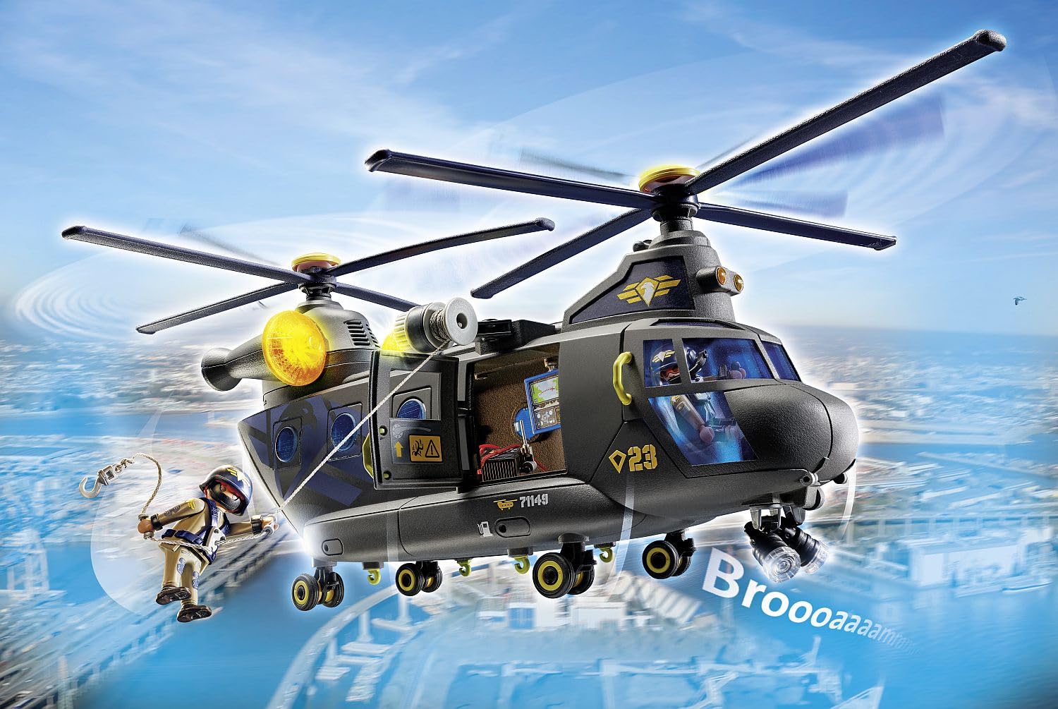 PLAYMOBIL 71149 City Action elicottero polizia unità speciale