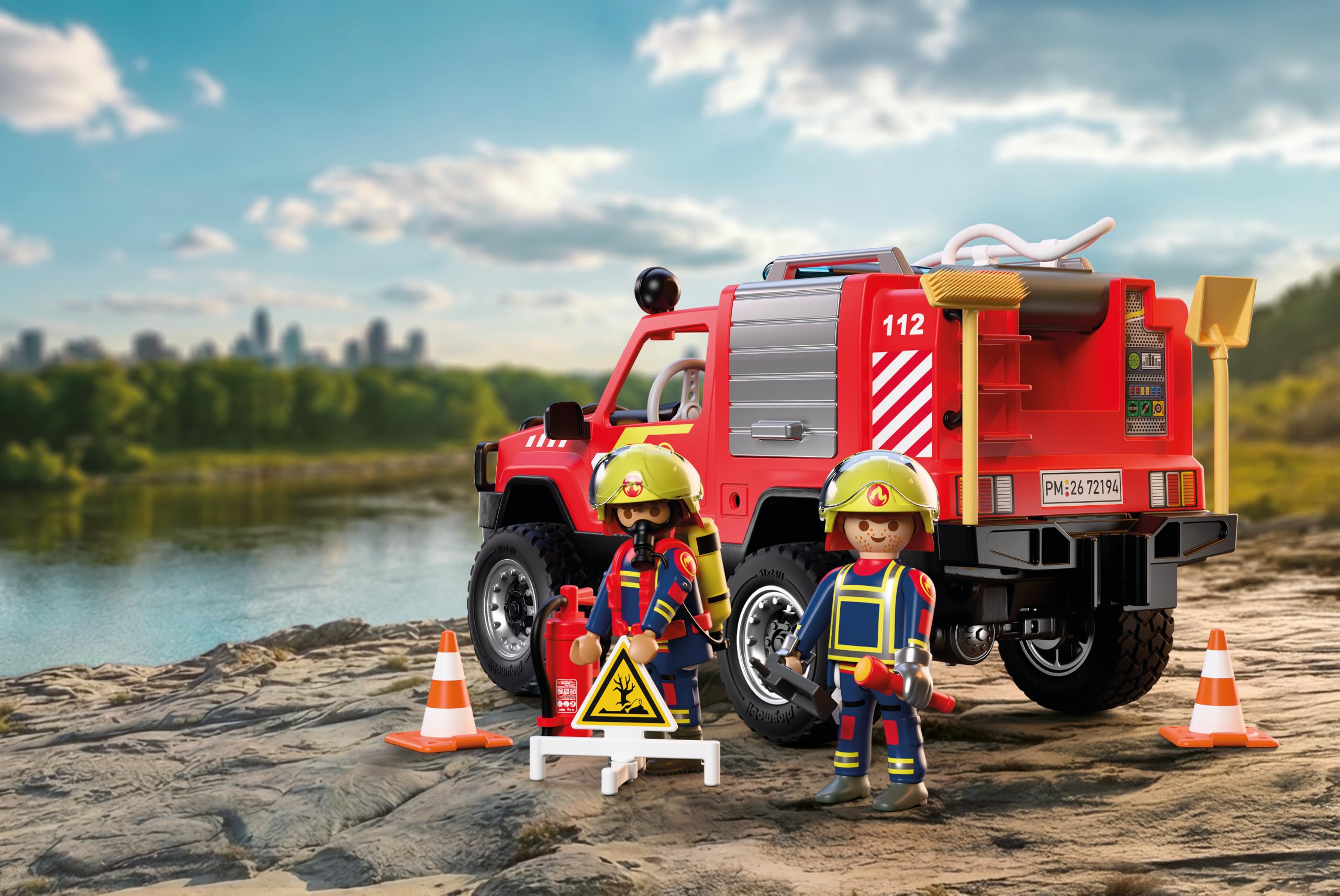 PLAYMOBIL City Action 72194 pick-up pompieri spruzza acqua