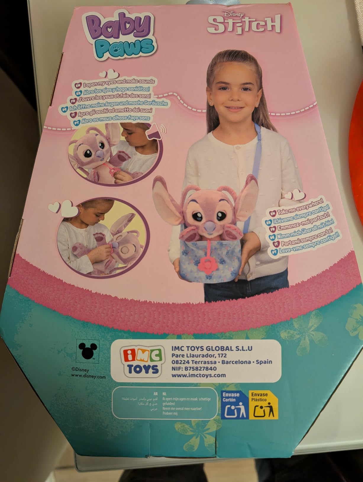IMC Toys Baby Paws Simba Peluche Interattivo 24 cm con Borsa