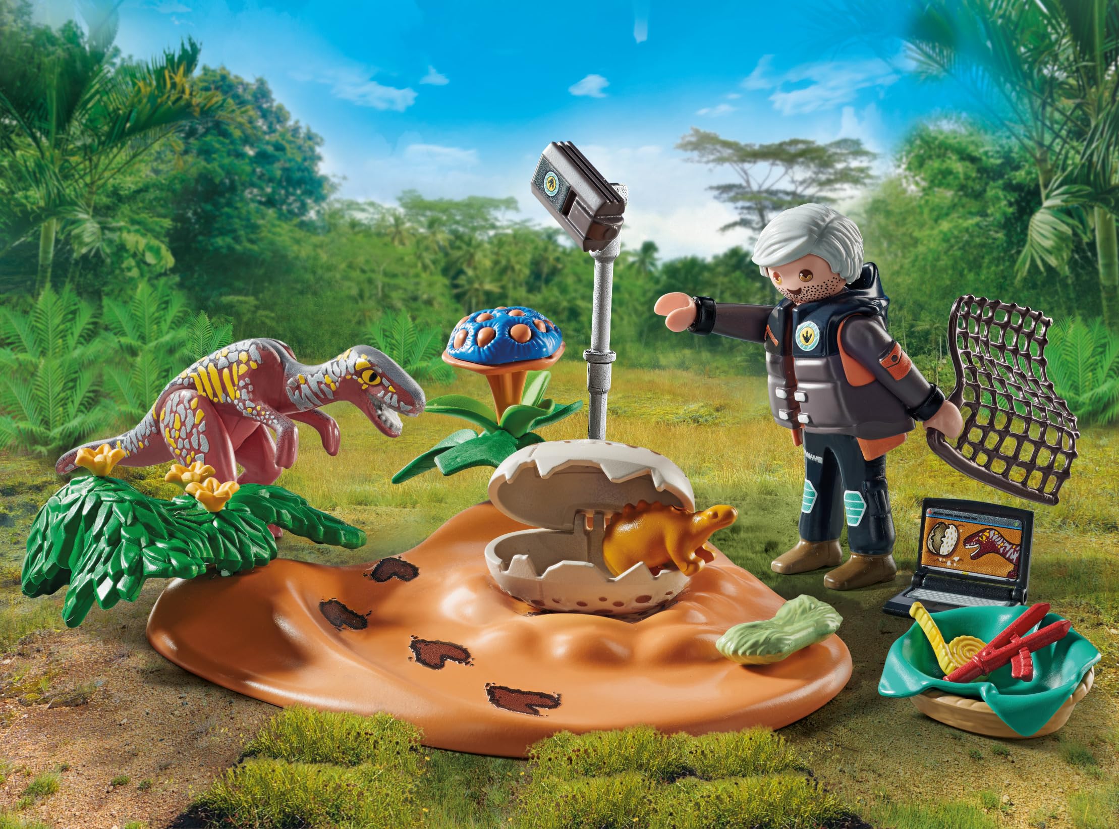 PLAYMOBIL Dinos 71526 nido stegosauro 29 pezzi
