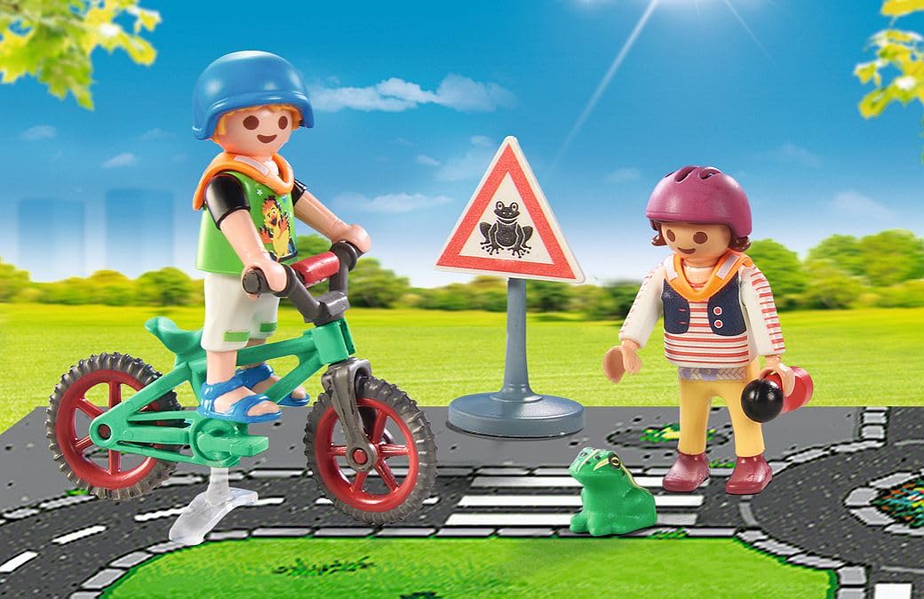 Playmobil City Life 71332 Educazione Stradale Bici 34 Pezzi