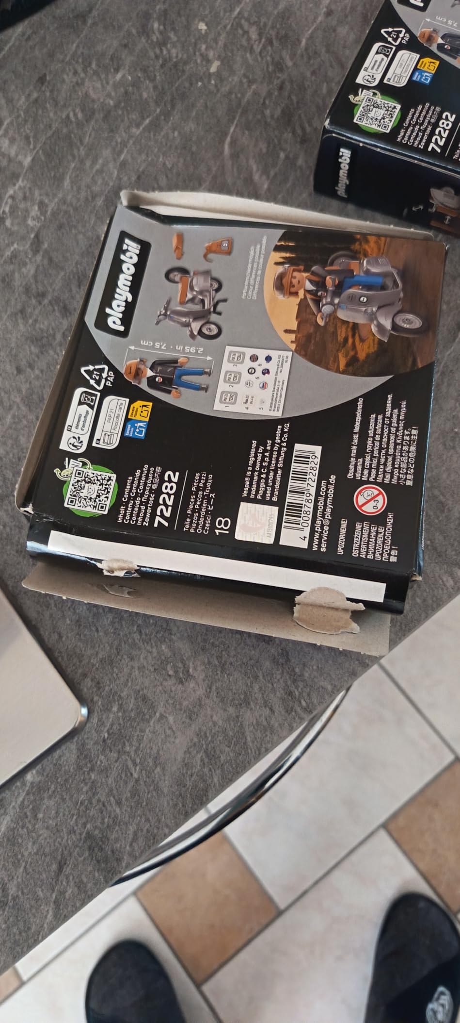 Playmobil Vespa 72282 80° Anniversario scooter crema 4+ anni
