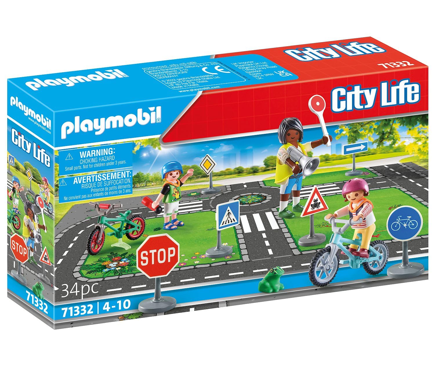 Playmobil City Life 71332 Educazione Stradale Bici 34 Pezzi