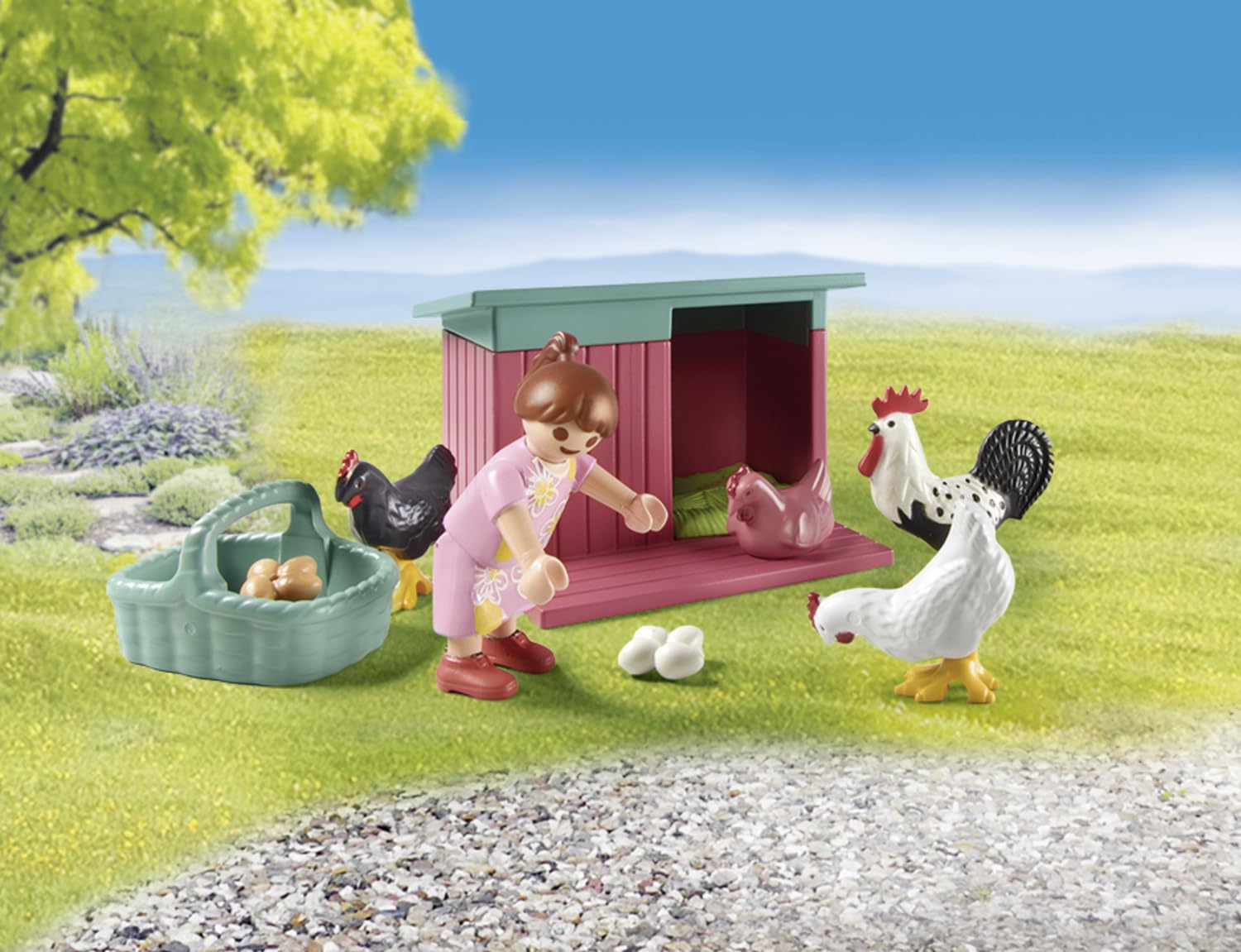 PLAYMOBIL myLife 71510 Allevamento Polli Giocattolo 77 Pezzi