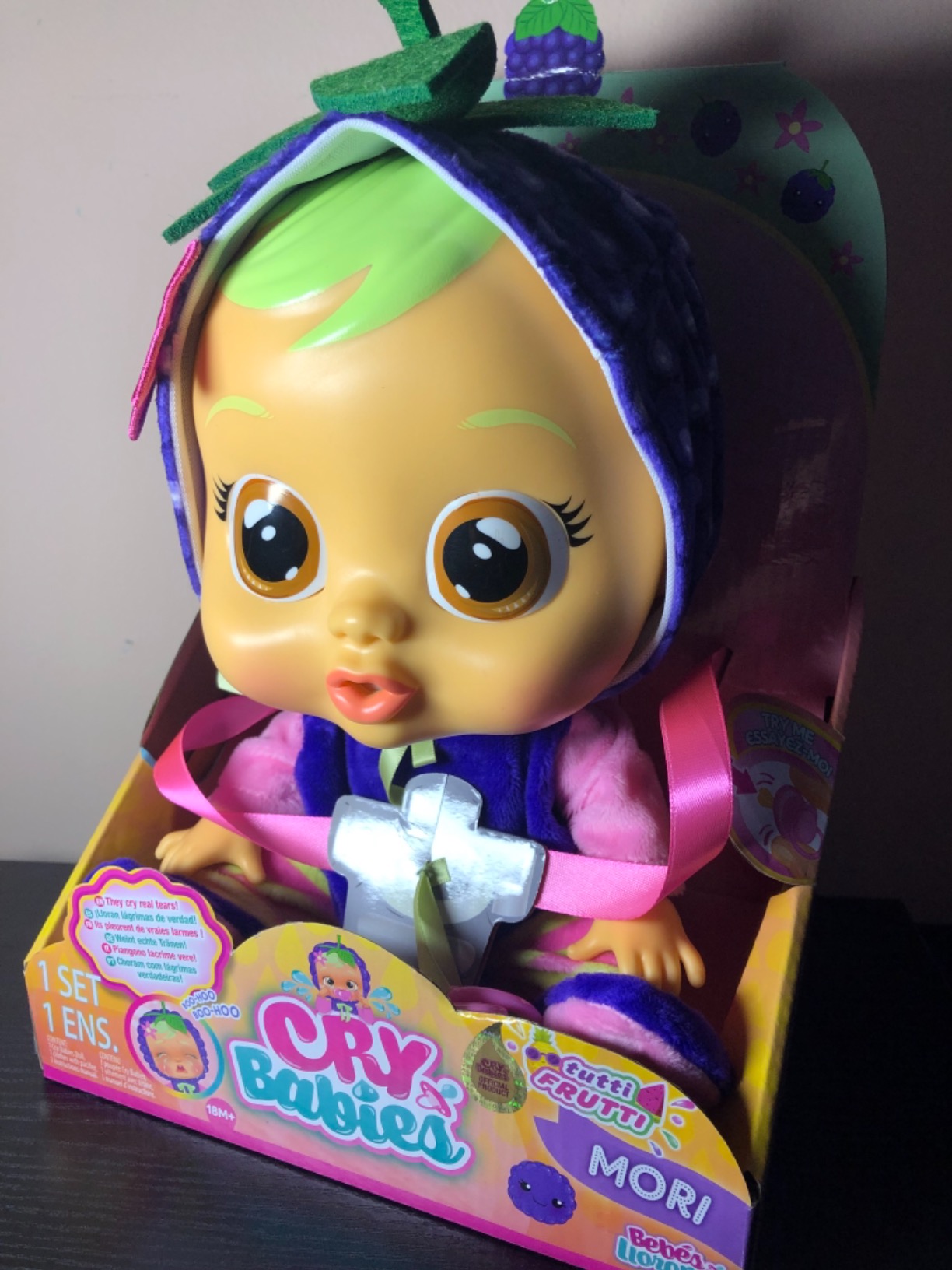 Cry Babies Tutti Frutti bambola Mori mora 30 cm profumata