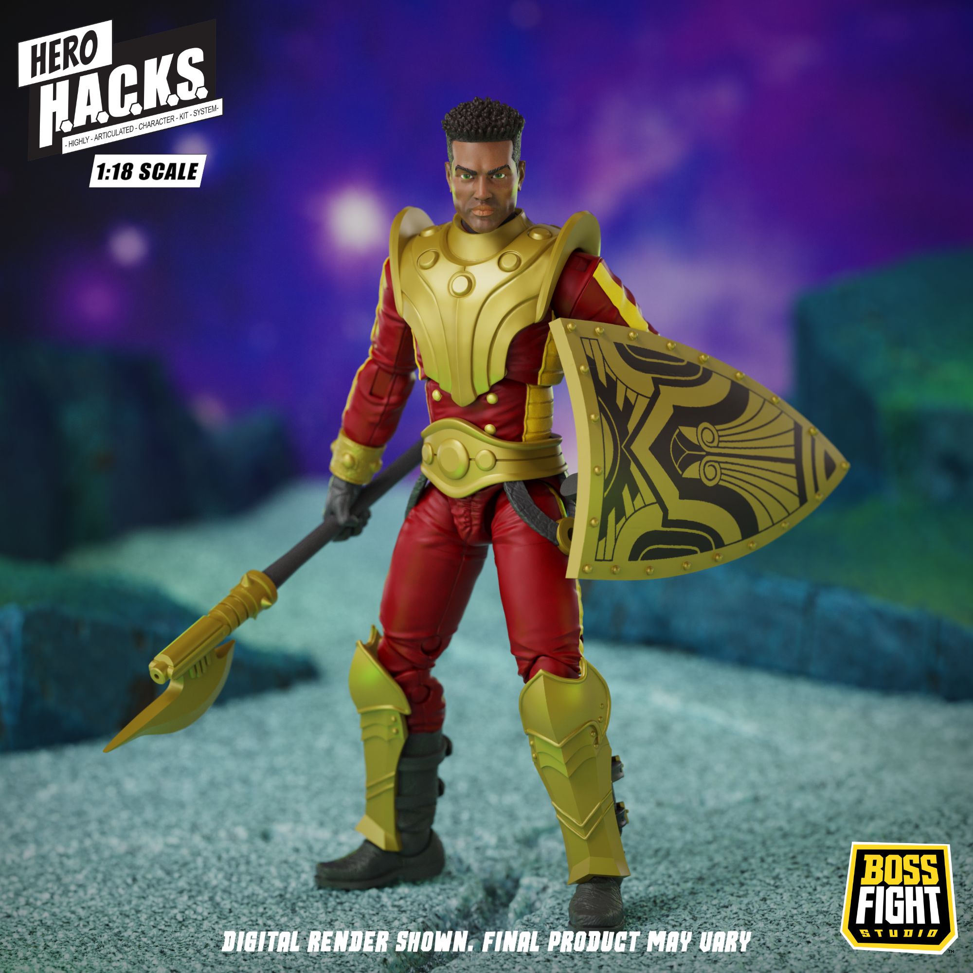 Boss Fight Studio Hero HACKS Stellar Guard action figure 10 cm