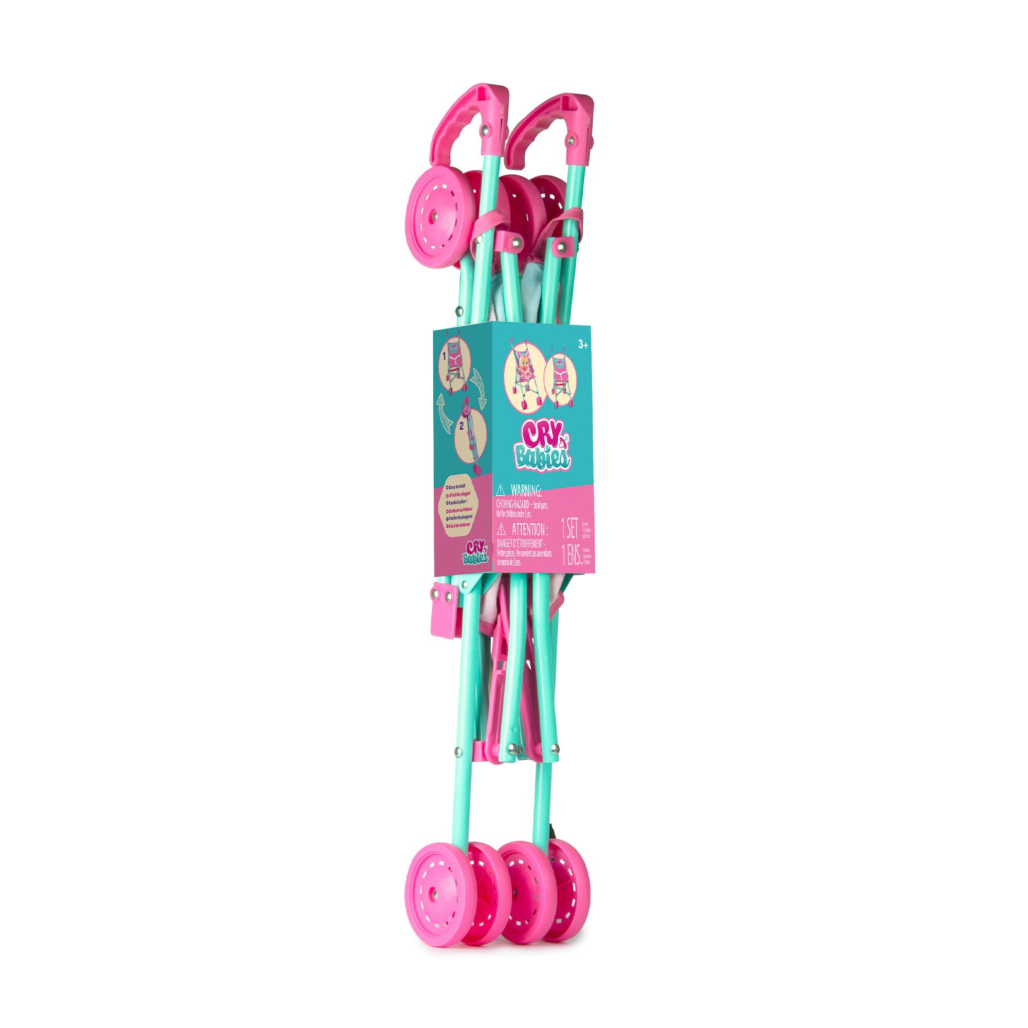 IMC Toys Cry Babies Passeggino Bambole Pieghevole Giocattolo