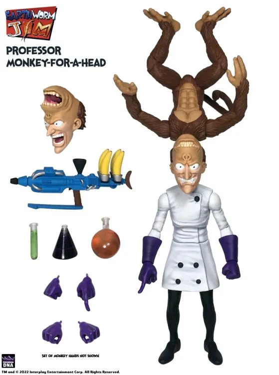 Premium DNA Earthworm Jim Professor Monkey action figure 1/12