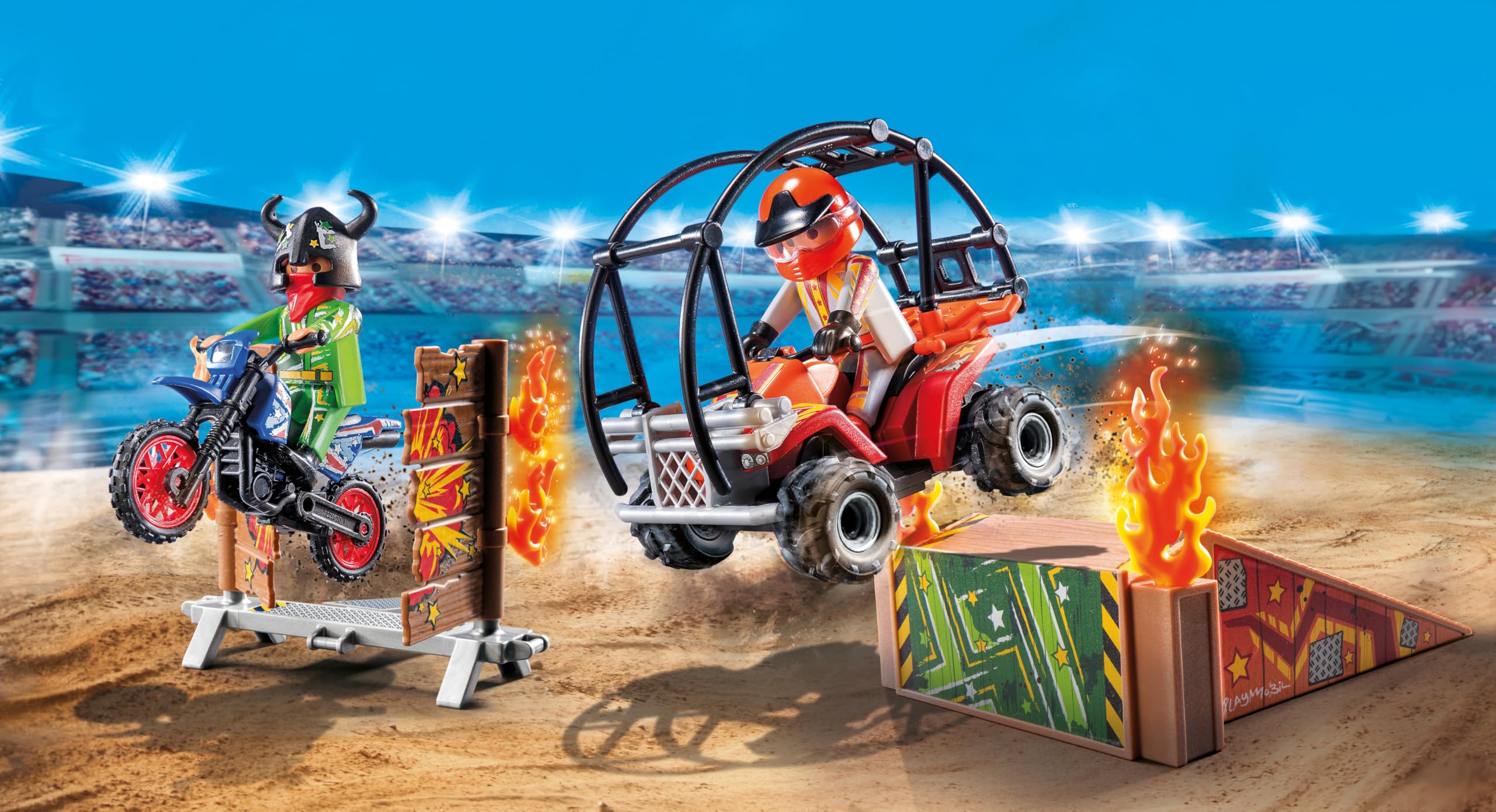 Playmobil Sports 71808 Stunt Show Rampa Auto dai 4 Anni