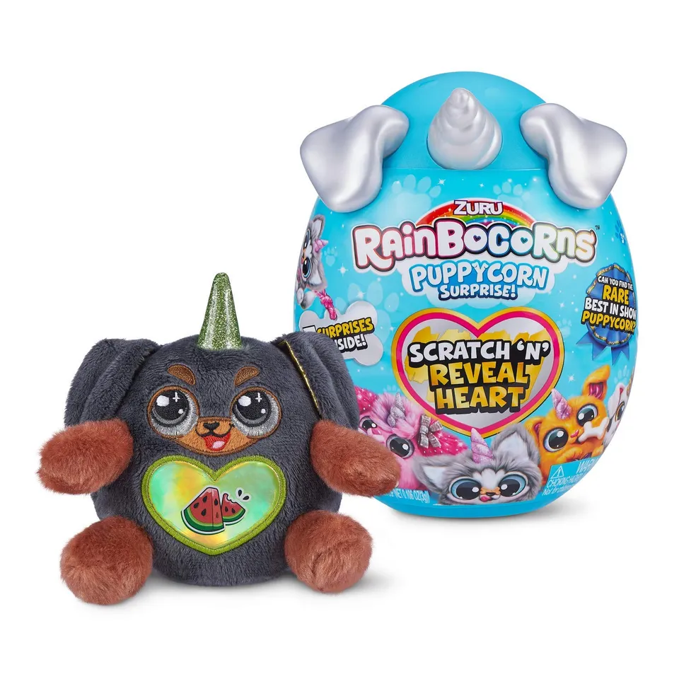 Rainbocorns Sparkle Heart Puppycorn Peluche Bassotto Serie 3