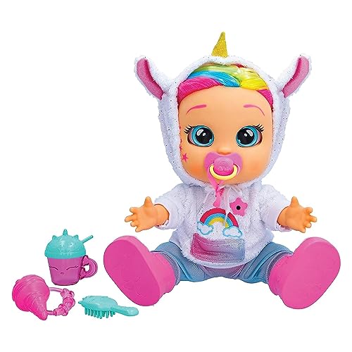IMC Toys Cry Babies Dreamy bambola interattiva unicorno 33 cm