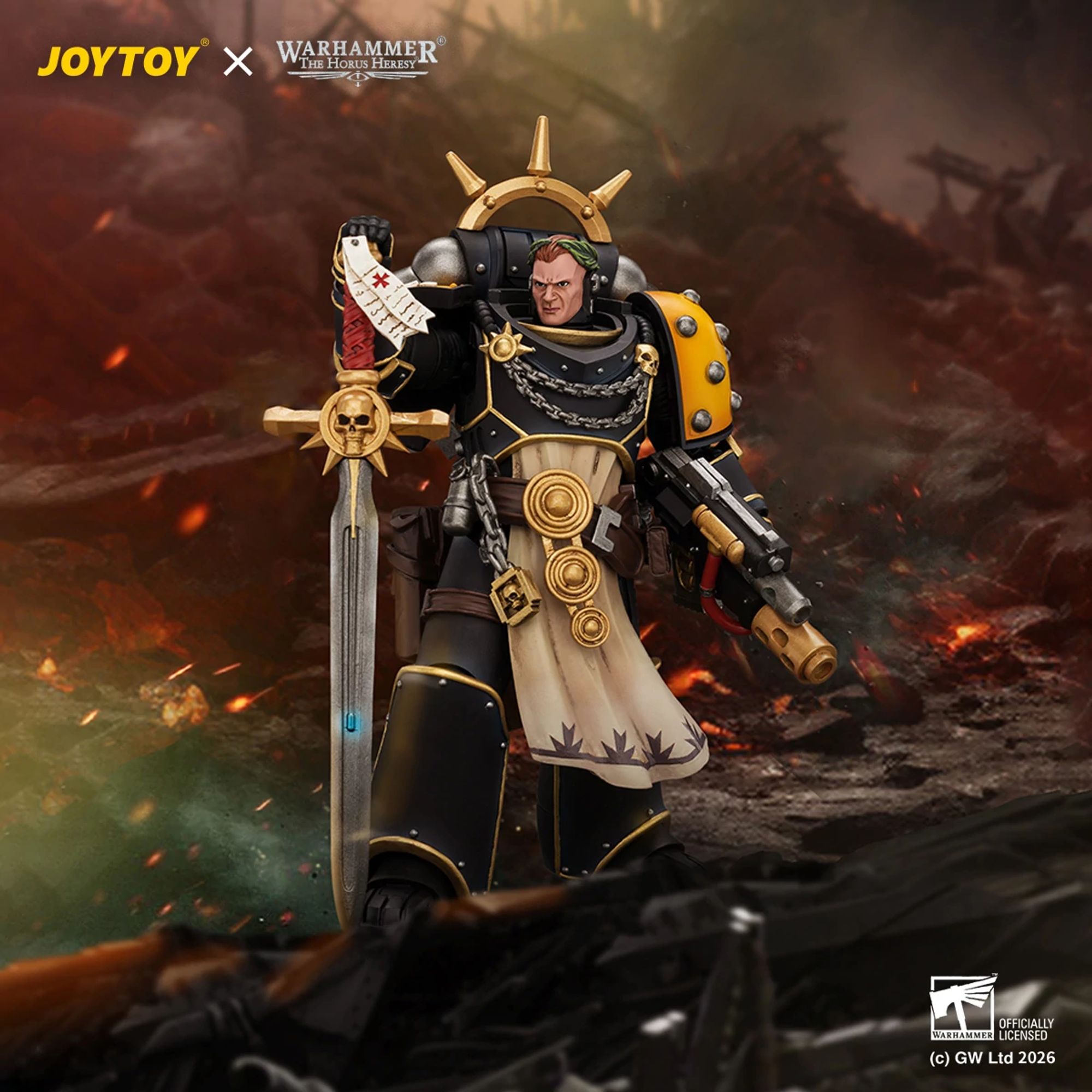 JoyToy Imperial Fists Champion Consul action figure 12cm