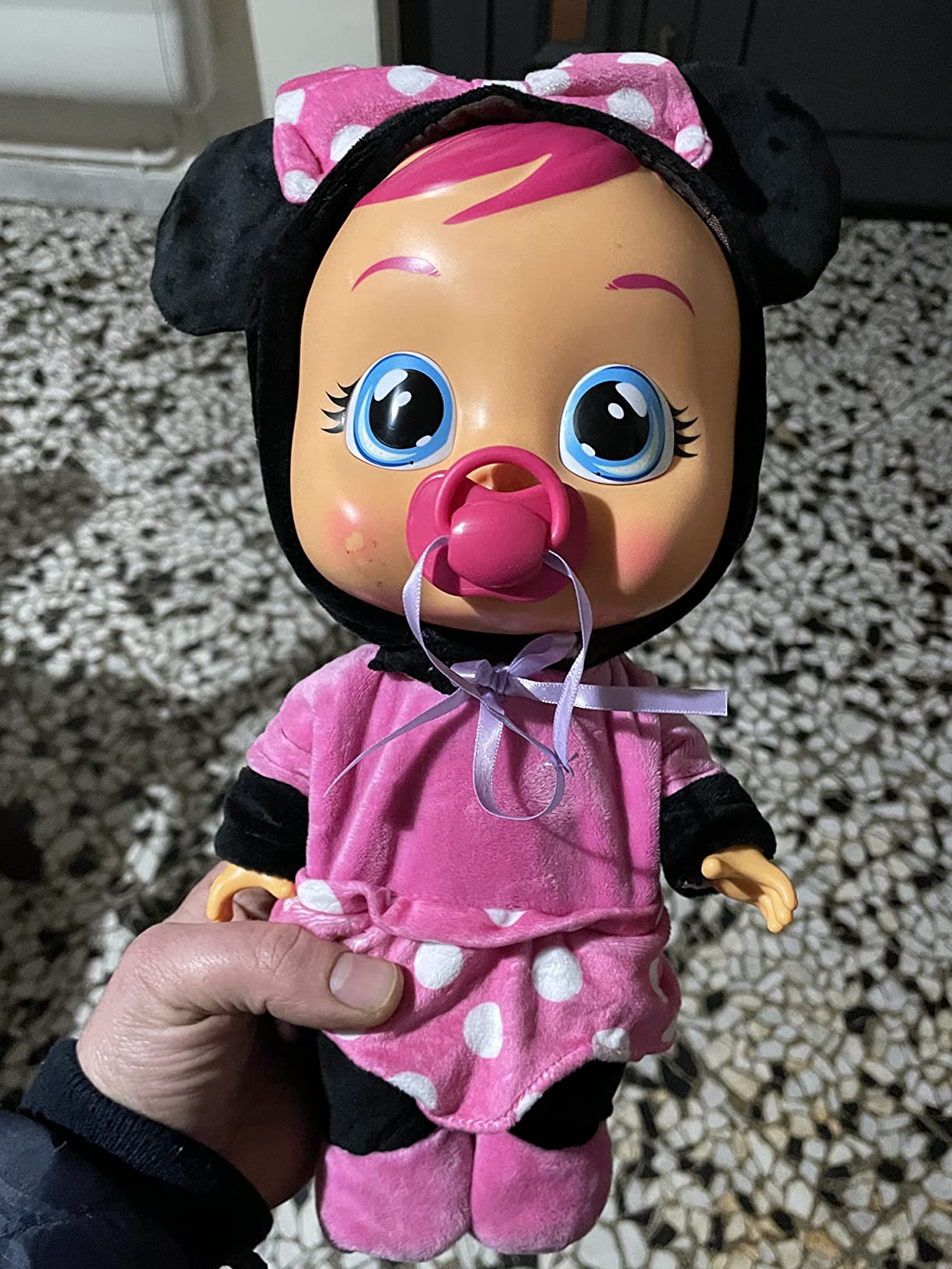 IMC Toys Cry Babies Minnie Bambola Interattiva Pigiama Lacrime Vere