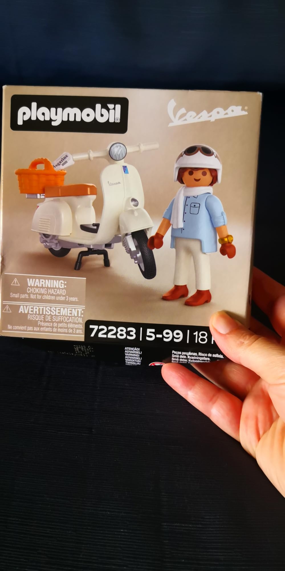 Playmobil Vespa 72282 80° Anniversario scooter crema 4+ anni