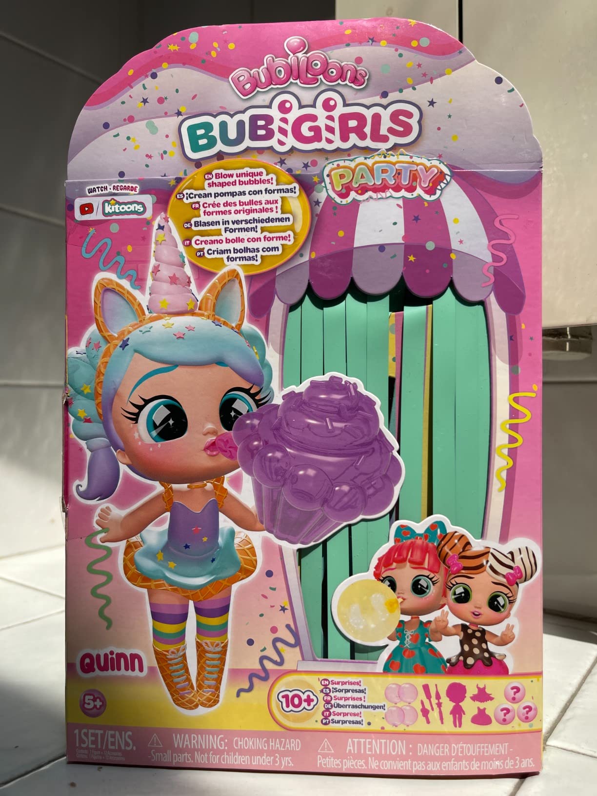 Bubiloons Bubigirls Quinn bambola gonfia palloncini 12 accessori