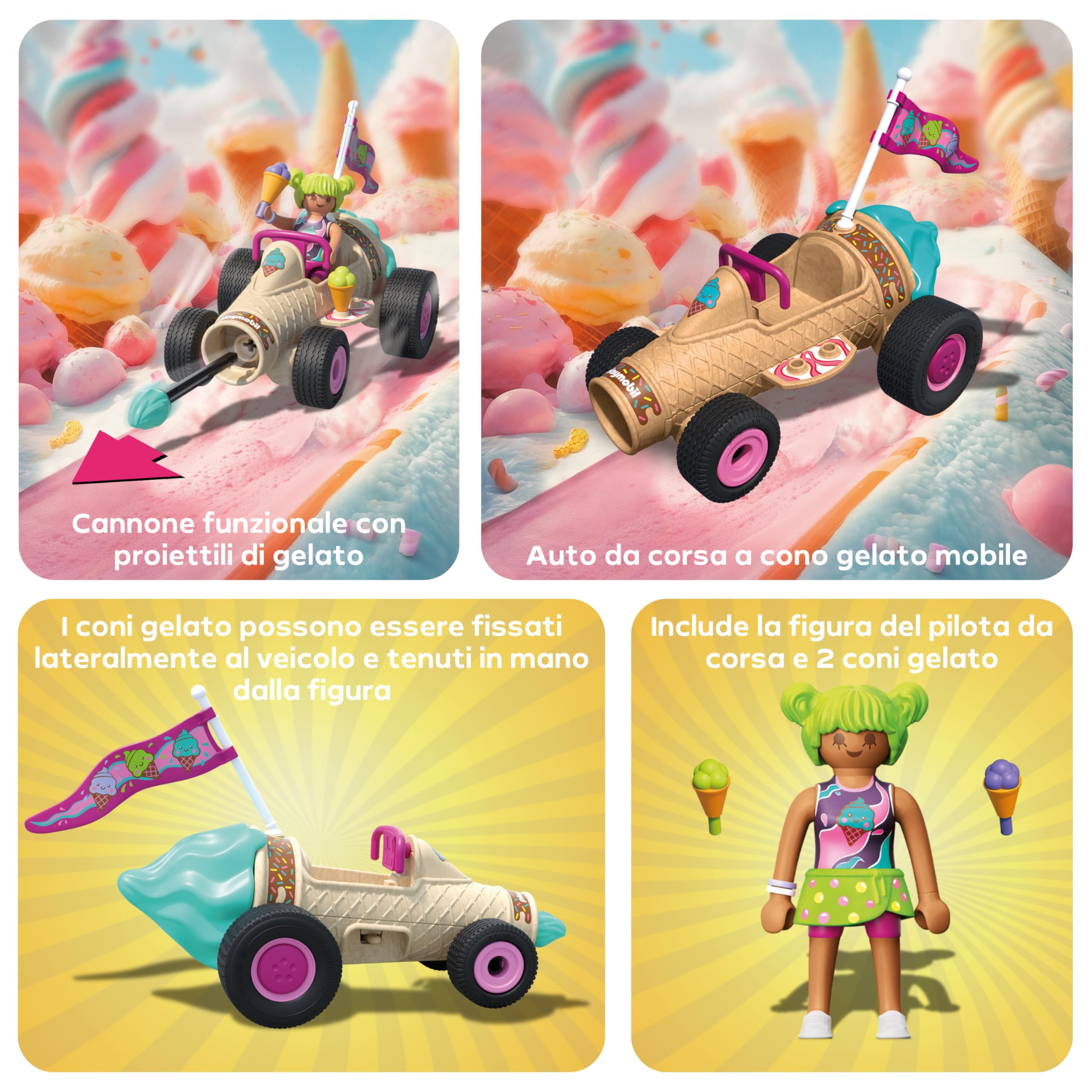 Playmobil Funstars Gelato Sfrecciante playset con statuine