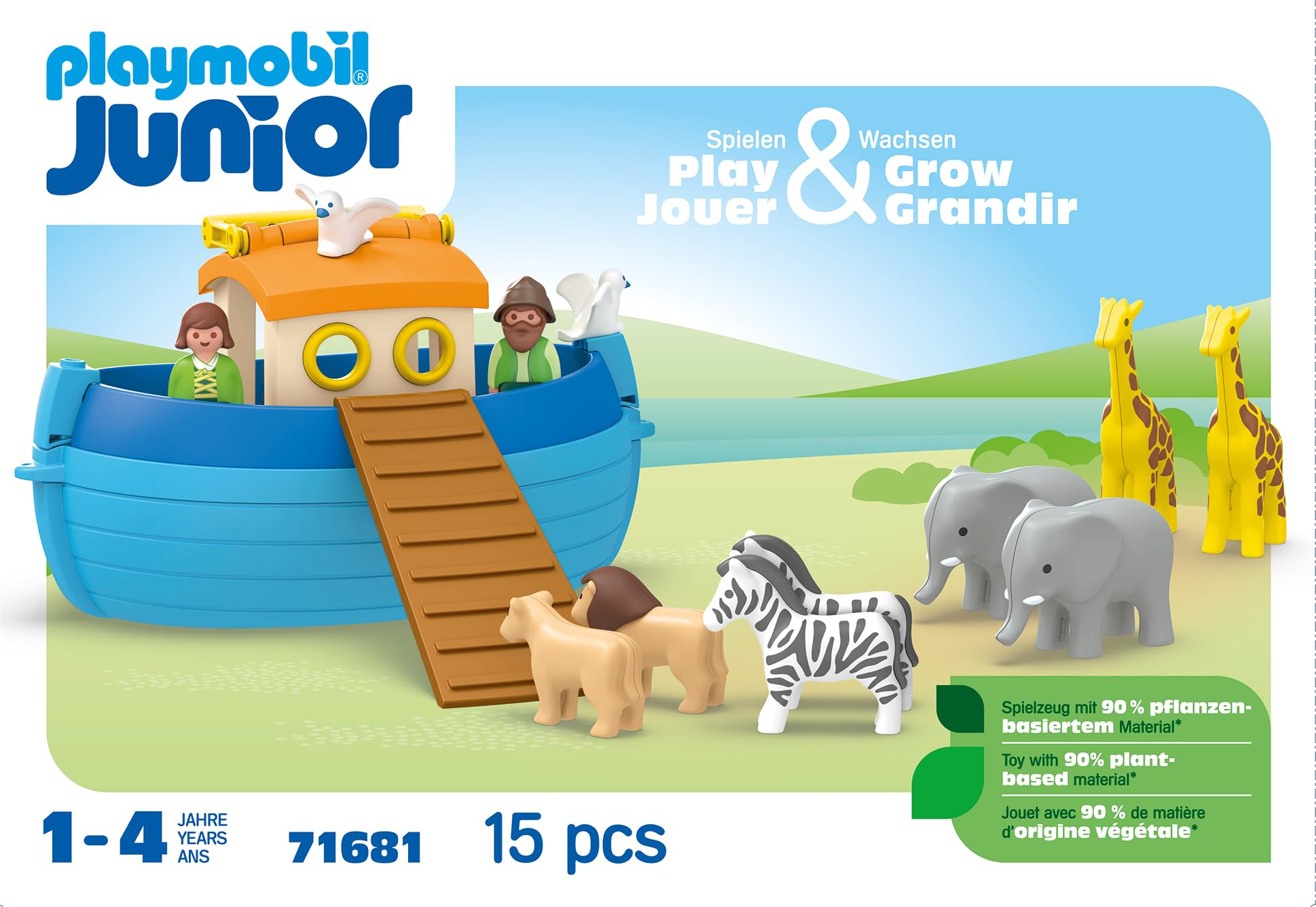 Playmobil Junior 71681 Arca di Noè Portatile 15 Pezzi