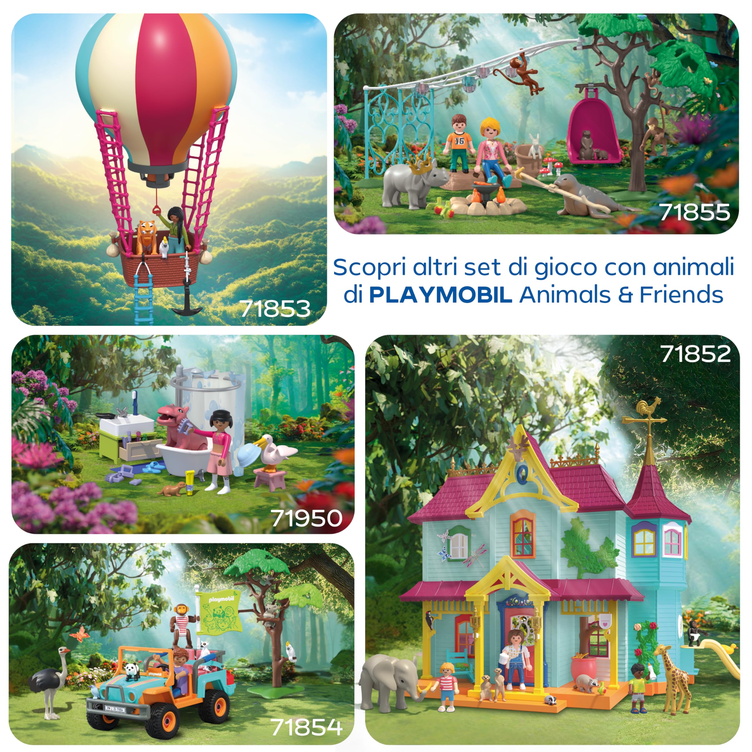 Playmobil Animals 72068 elefante con guardiano zoo