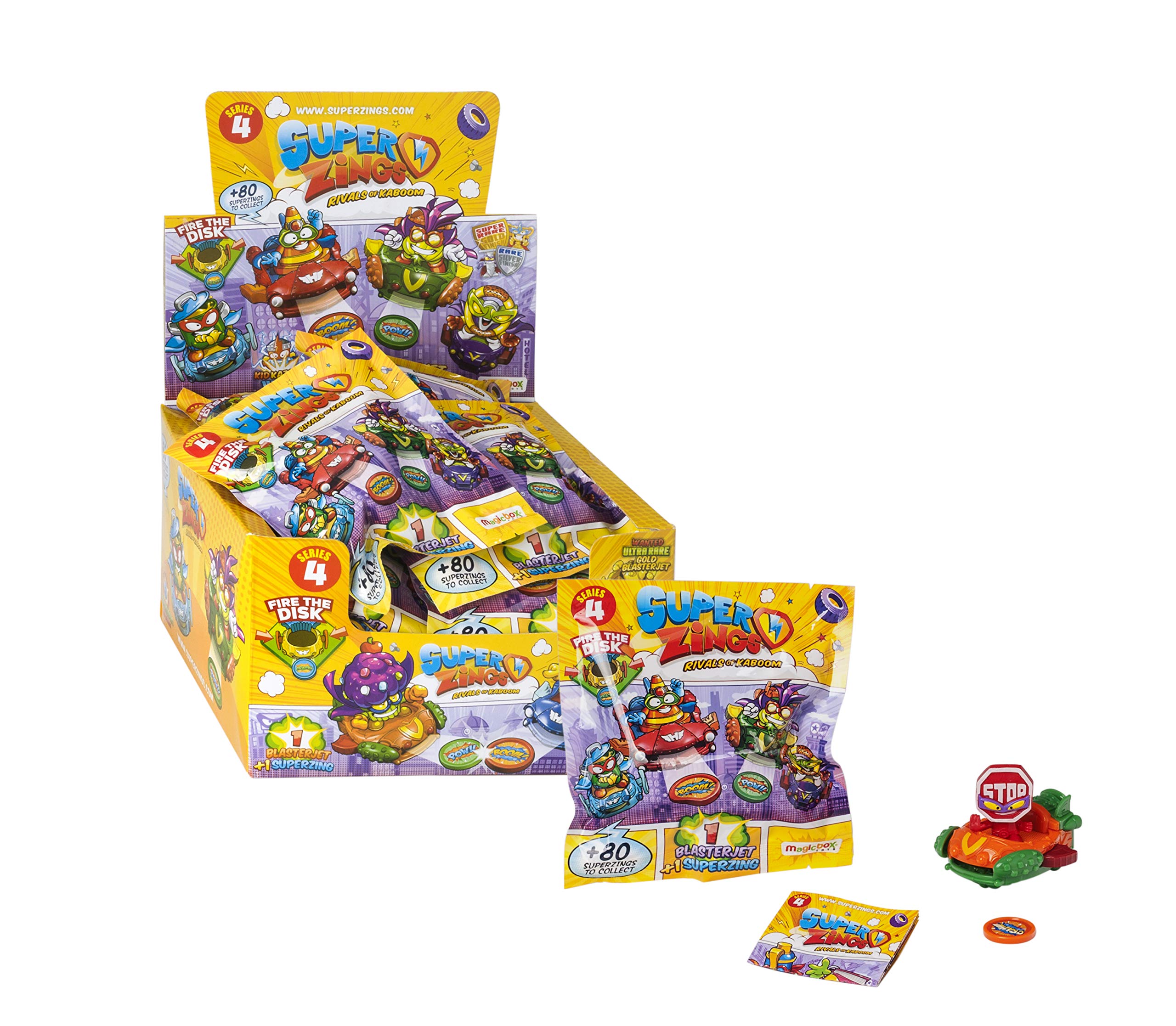 SuperThings Serie 4 display 24 blasterjet veicoli e figure